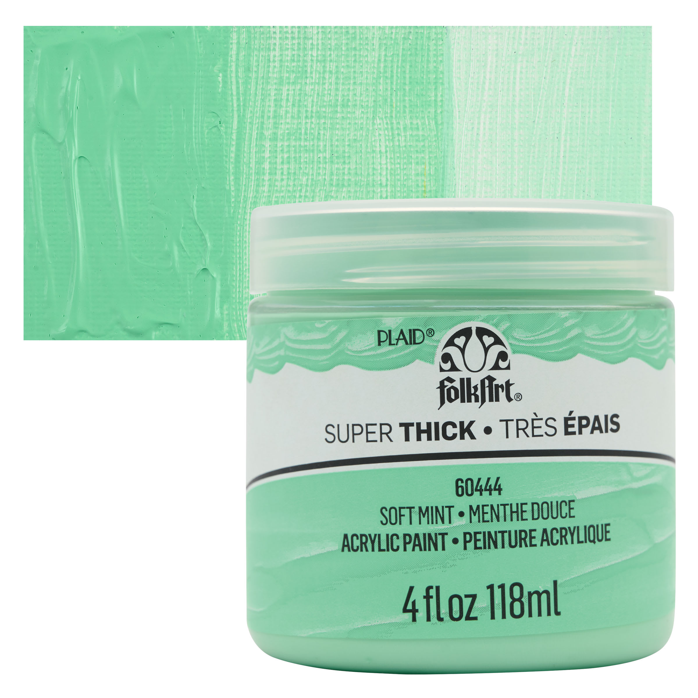 FolkArt Super Thick Acrylic Paint - Soft Mint, 4 oz jar