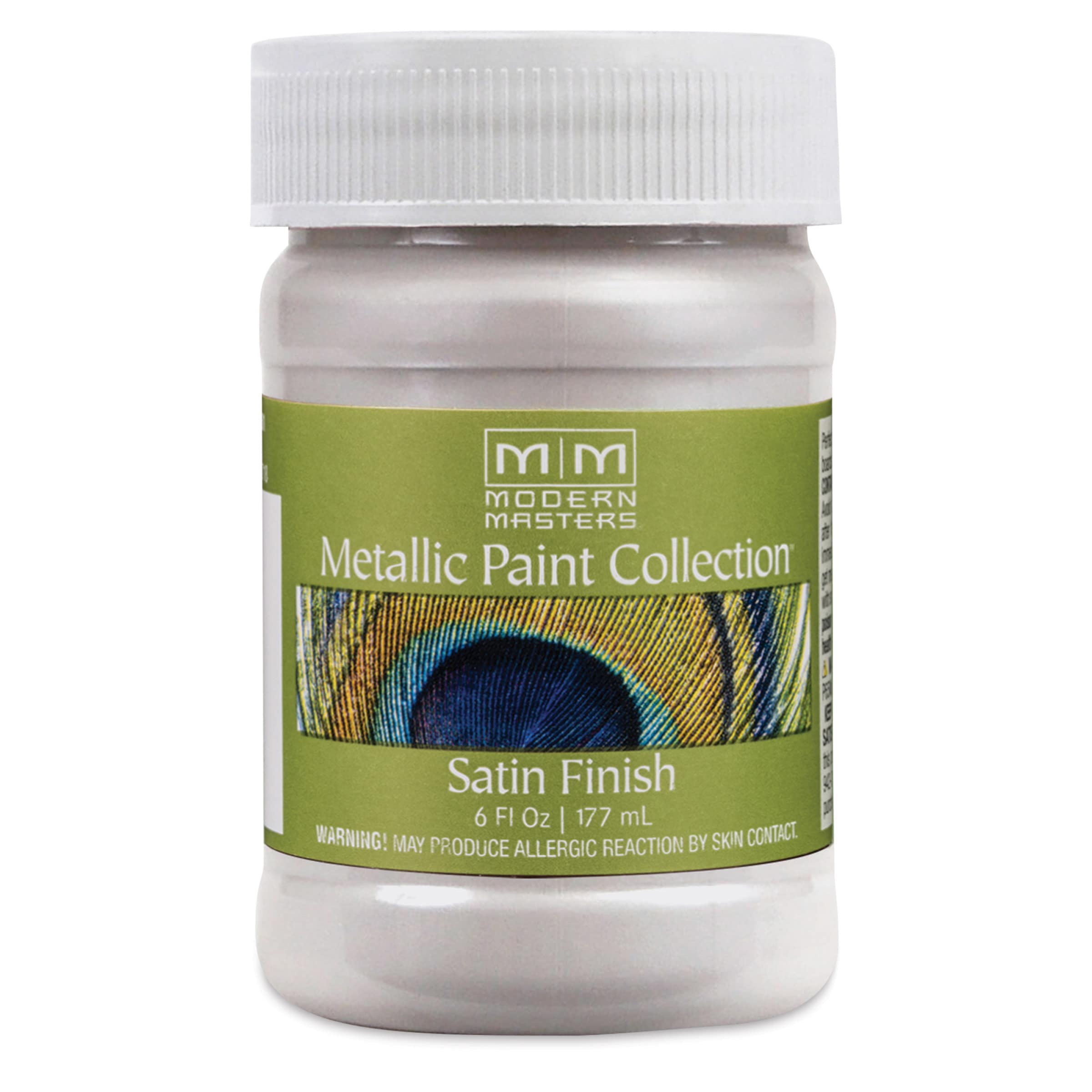 Modern Masters Metallic Paint Collection Satin Oyster Water-Based Metallic Paint 5.5 oz
