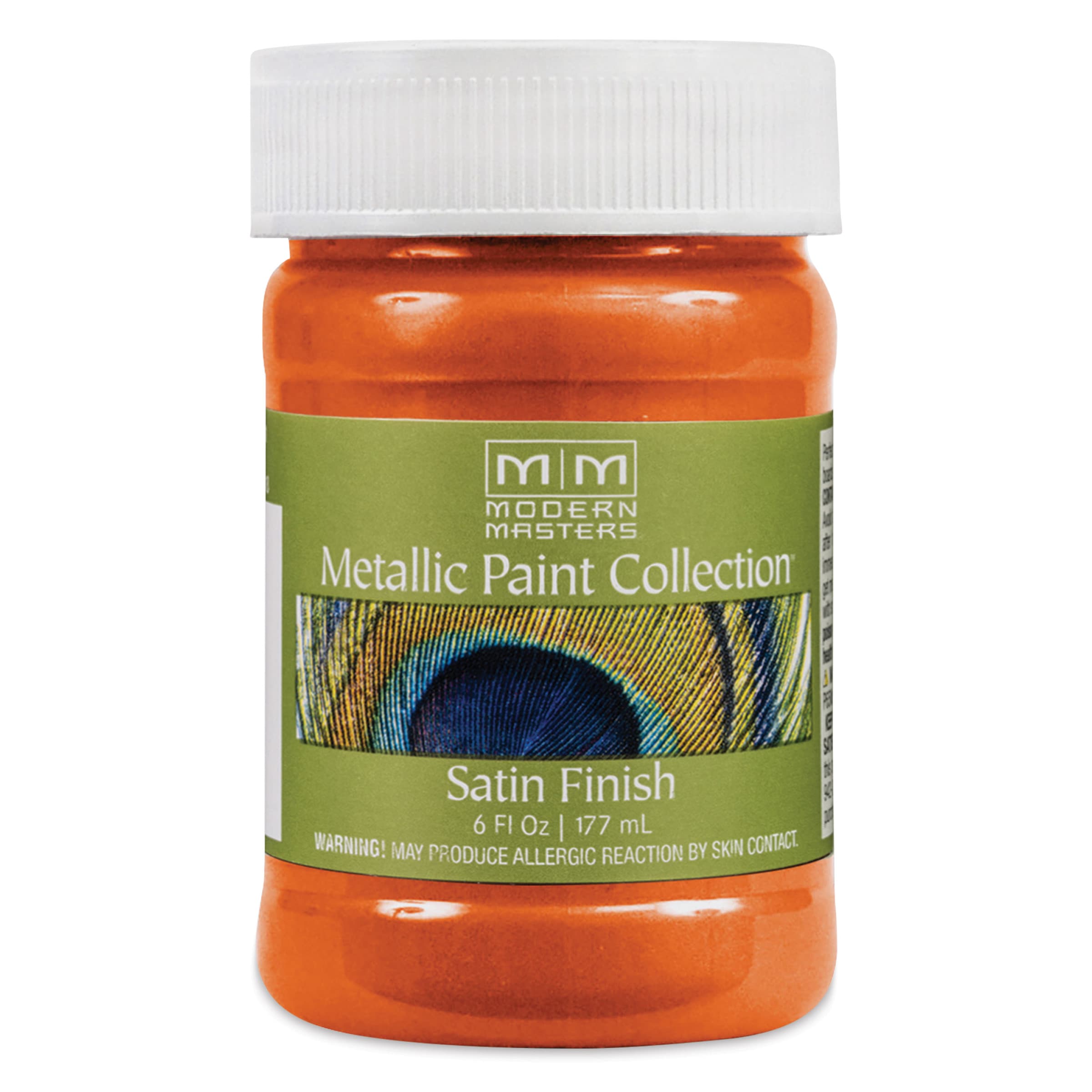 Modern Masters Metallic Paint - Burnt Orange, 177 ml jar