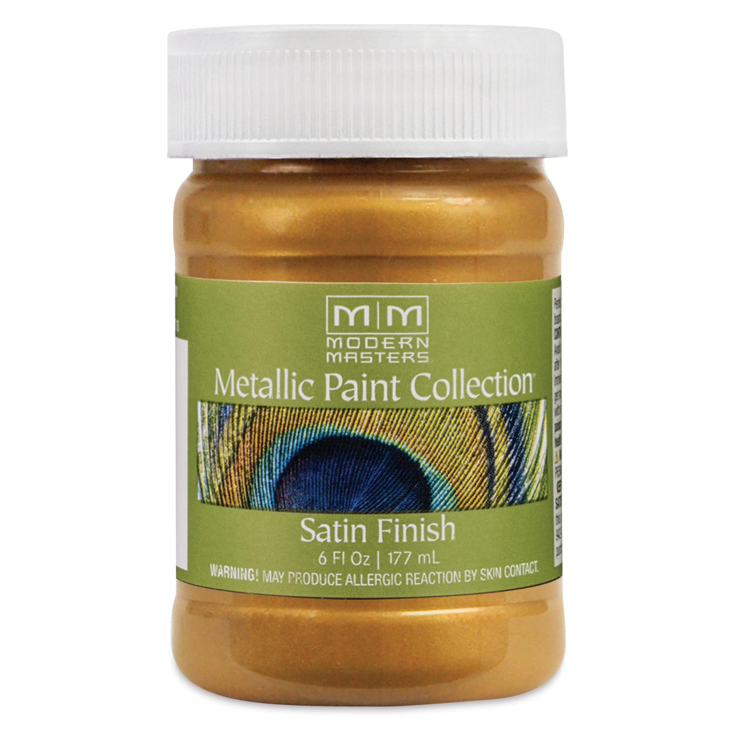 Modern Masters Metallic Paint Collection Satin Olympic Gold Water-Based Metallic Paint 5.5 oz