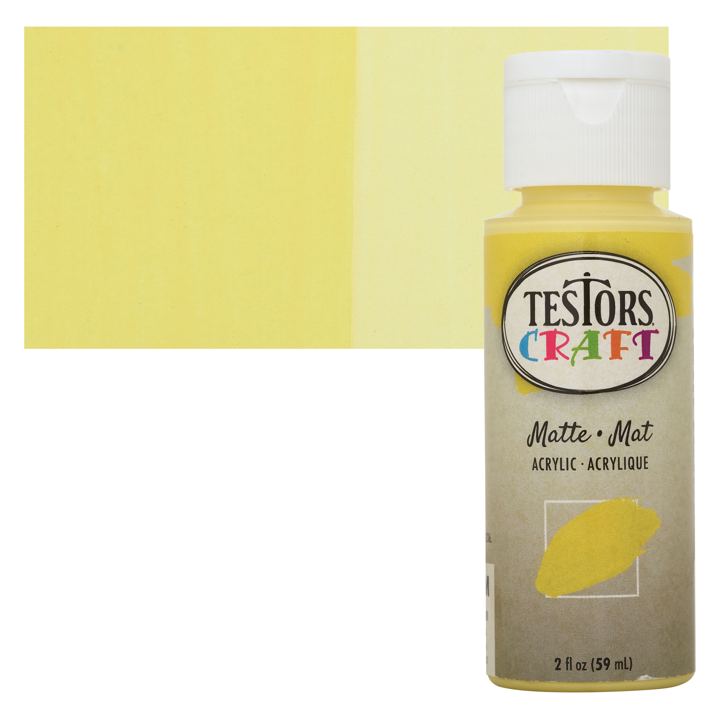 Testors Craft Acrylic Paint - Sunshine, 2 oz Bottle