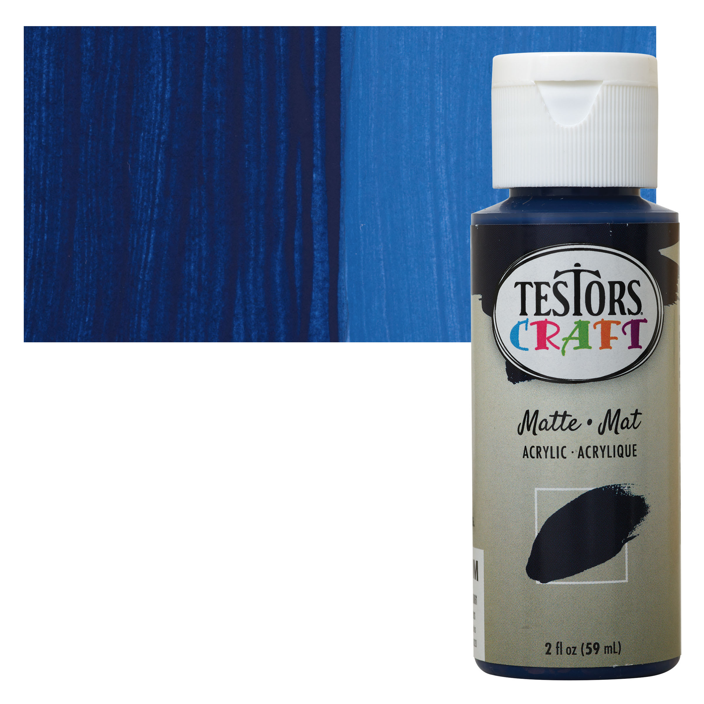 Testors Craft Acrylic Paint - Navy Blue, 2 oz Bottle