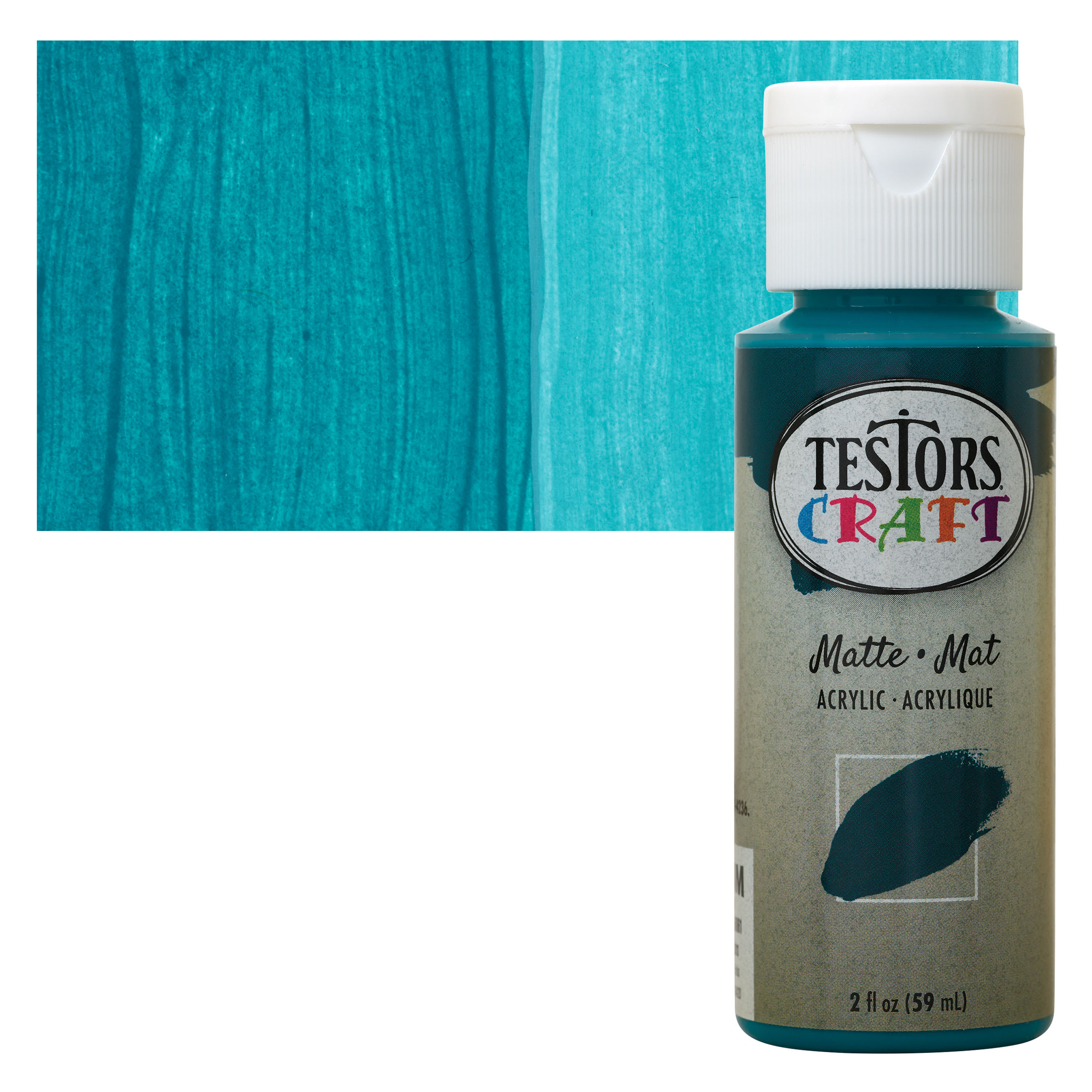 Testors Craft Acrylic Paint - Deep Sea, 2 oz Bottle