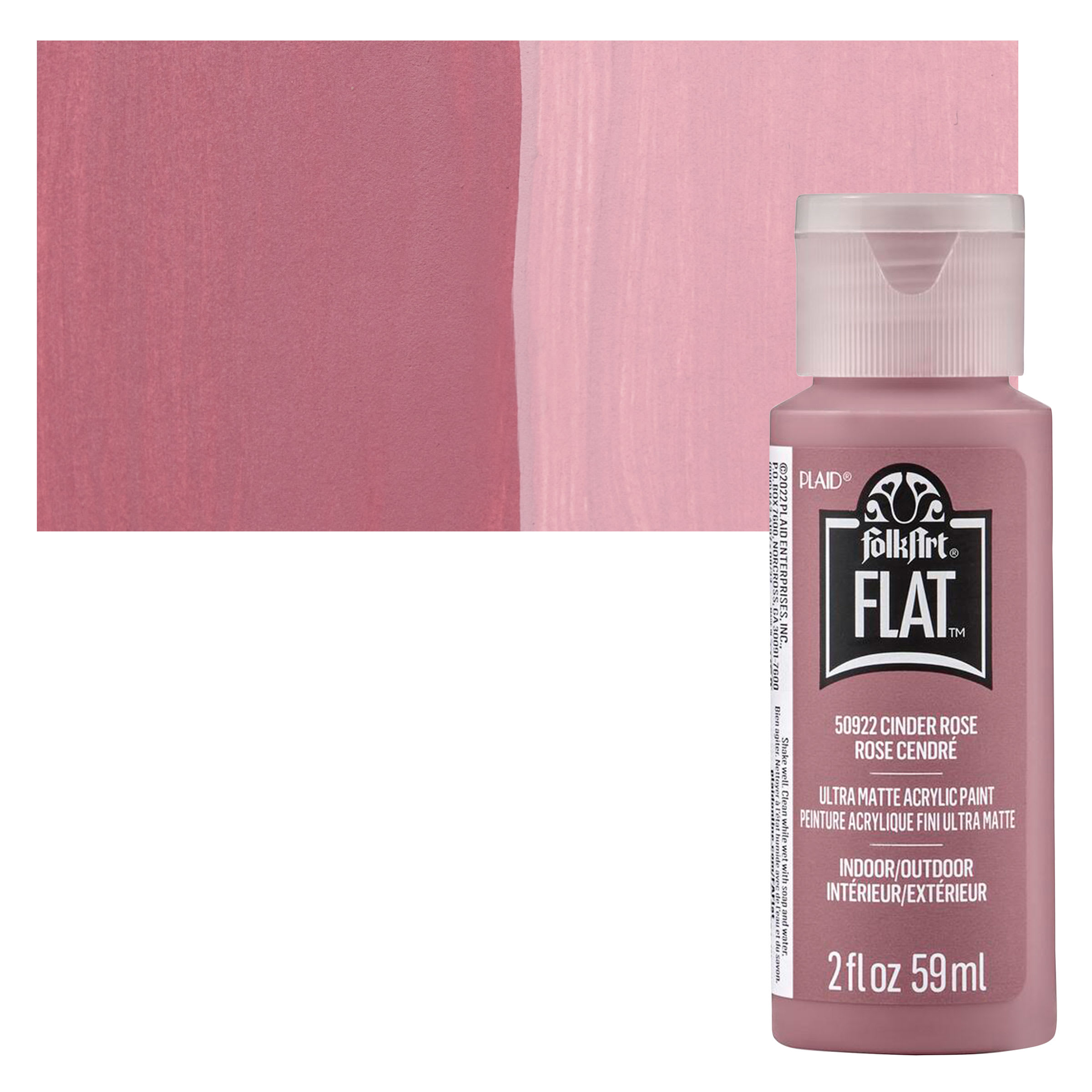 FolkArt® Flat™ Acrylic Paint By Folk Art in 50922 Cinder Rose | 2 fl oz