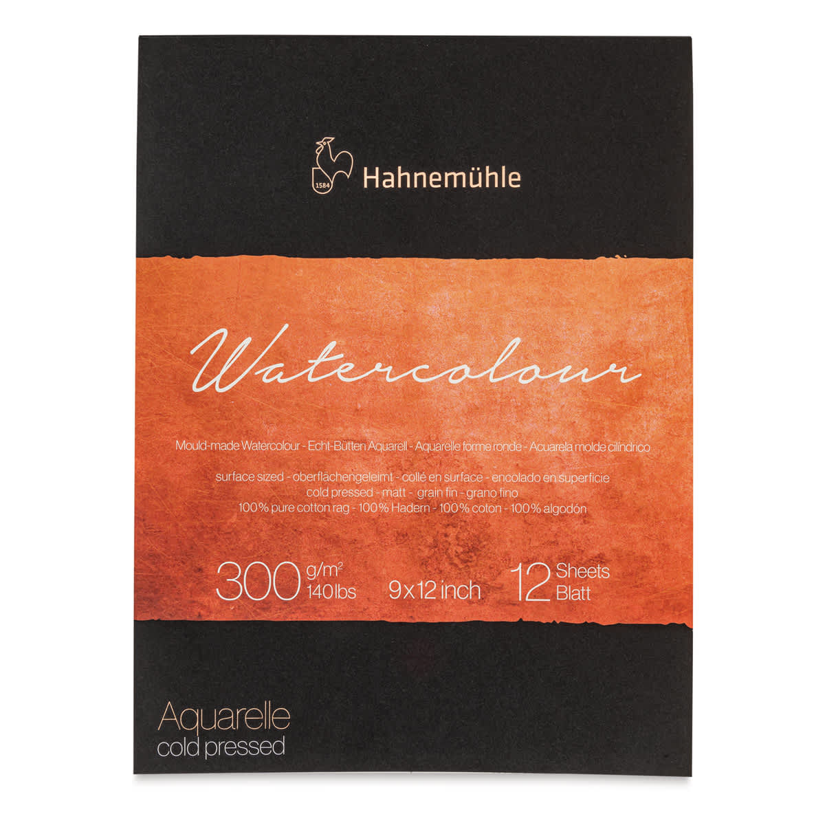 Hahnemühle The Collection Watercolor Pad - 9" x 12", 140 lb, 12 Sheets