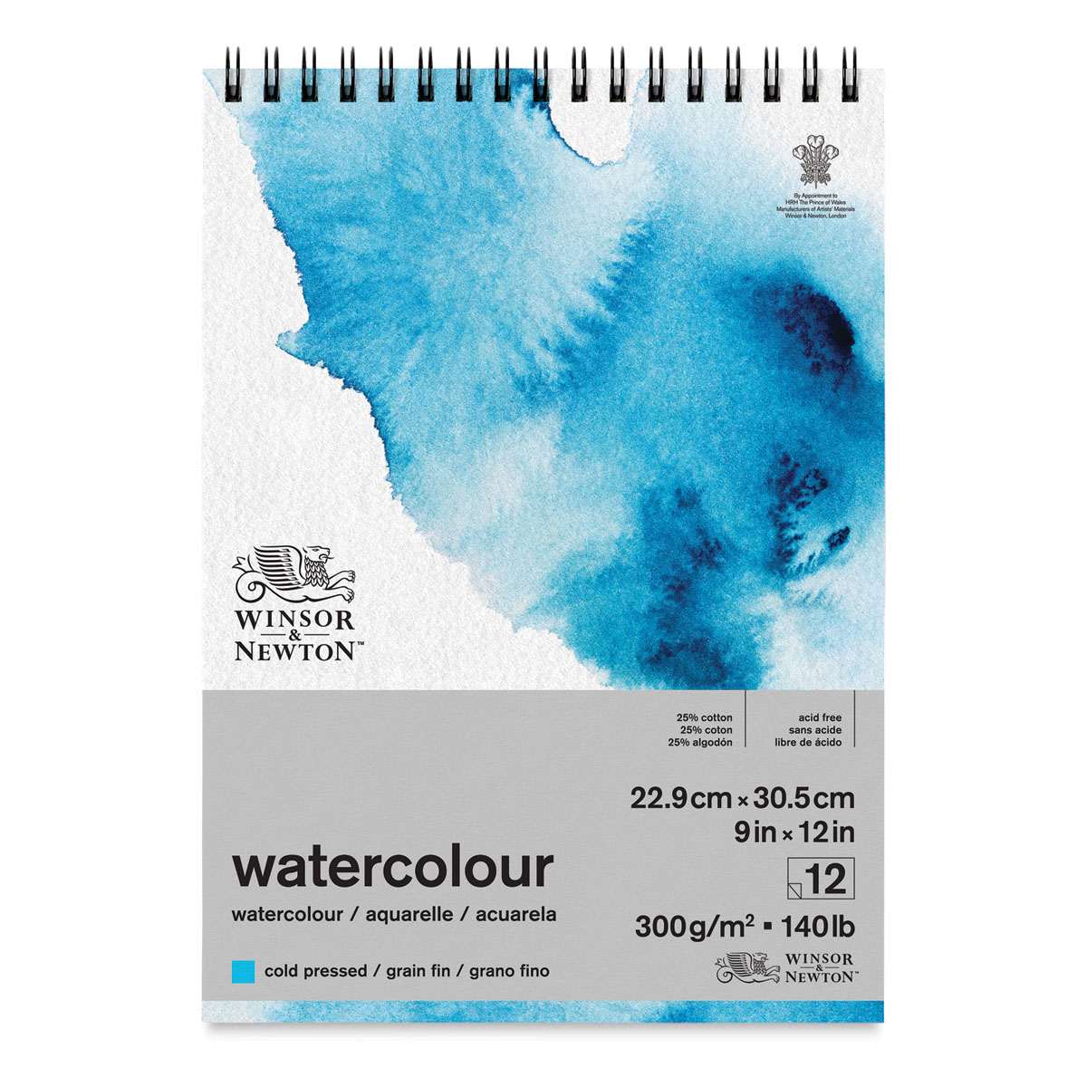 Winsor & Newton Watercolor Pad - 9" x 12", Wirebound