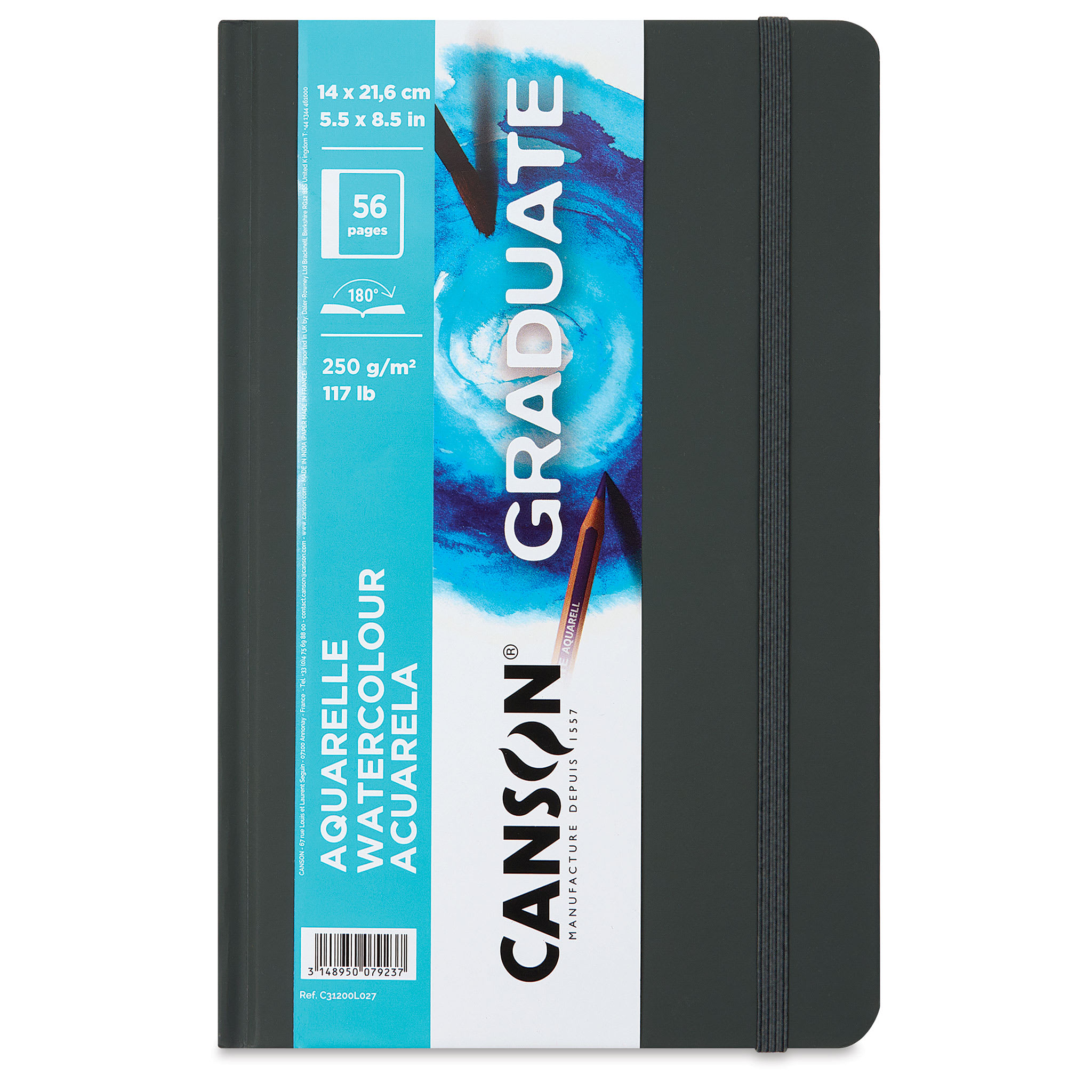 Canson Graduate Watercolor Book - 5-1/2" x 8-1/2", 28 Sheets