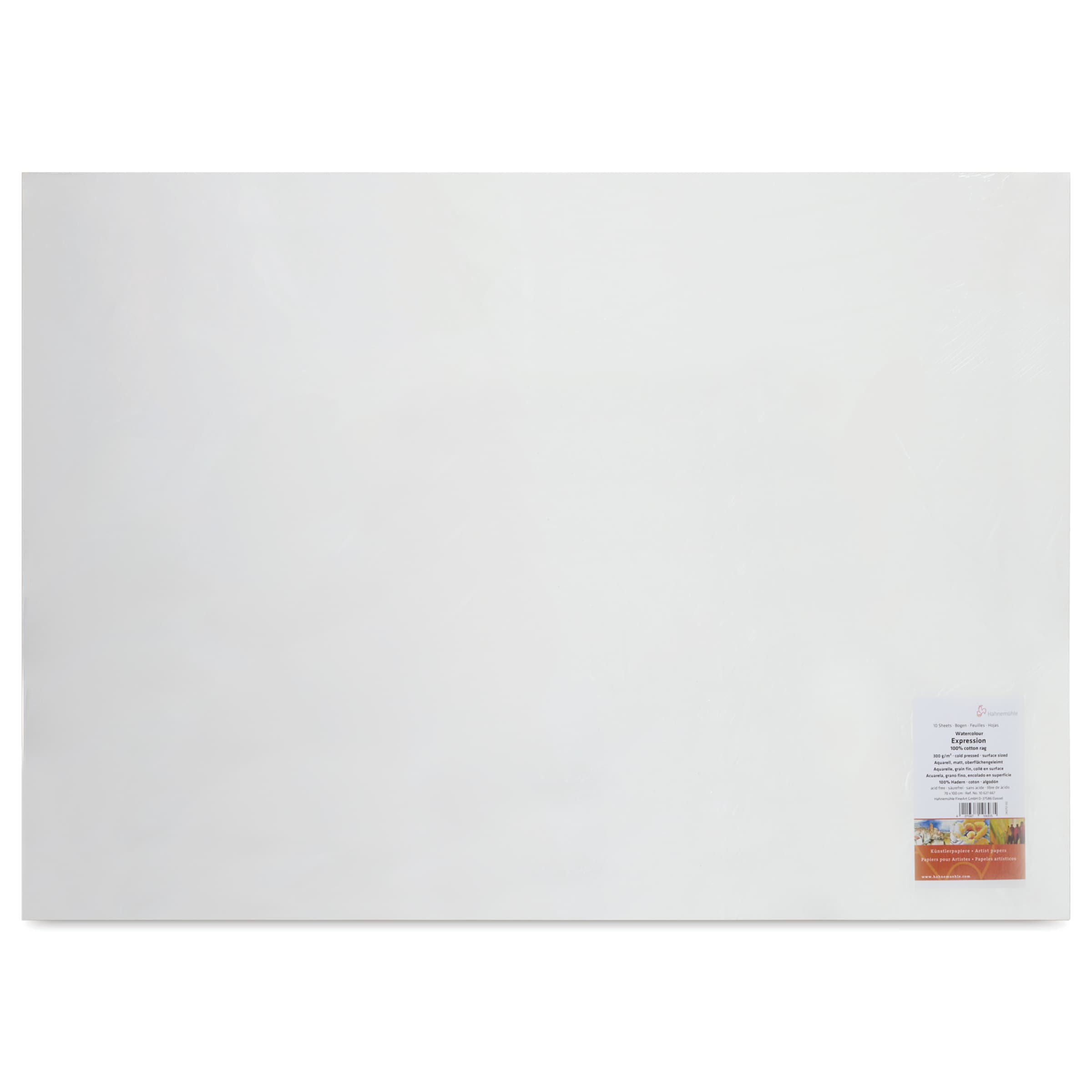 Hahnemühle Expressions Watercolor Paper Pack - 27.6" x 25.6", 10 Sheets, 300 gsm