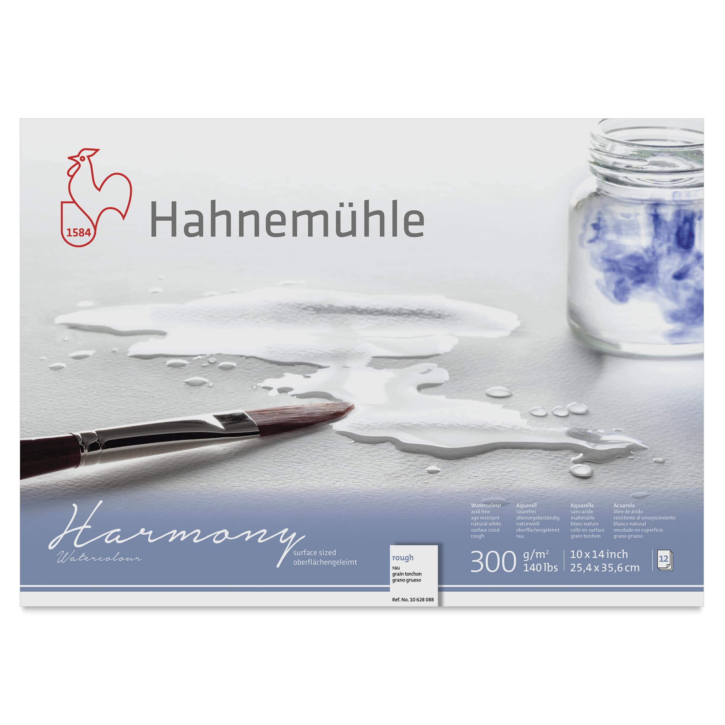 Hahnemühle Harmony Watercolor Block - 10" x 14", Rough, 12 Sheets, 140 lb