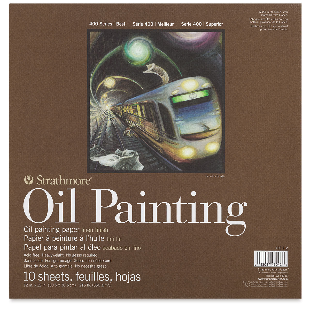 Strathmore 400 Series Oil Painting Pad - 12" x 12", 10 Sheets