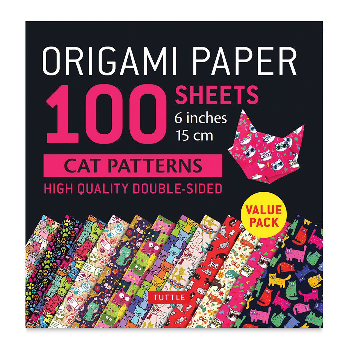 Origami Paper 100 Sheets Cat Patterns 6 Inches