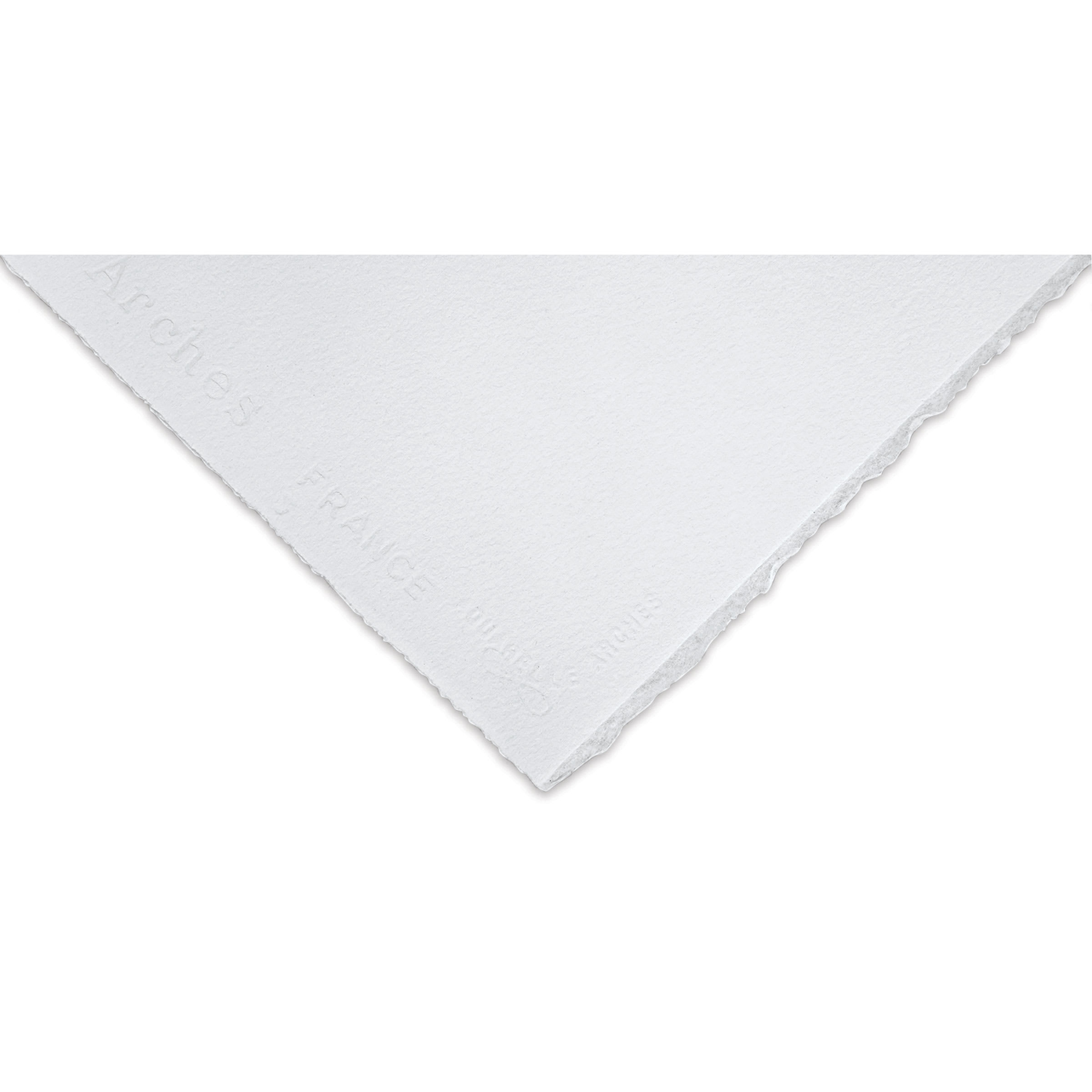 Arches Bright White Watercolor Paper - 22" x 30",140 lb, Pkg of 3 Sheets