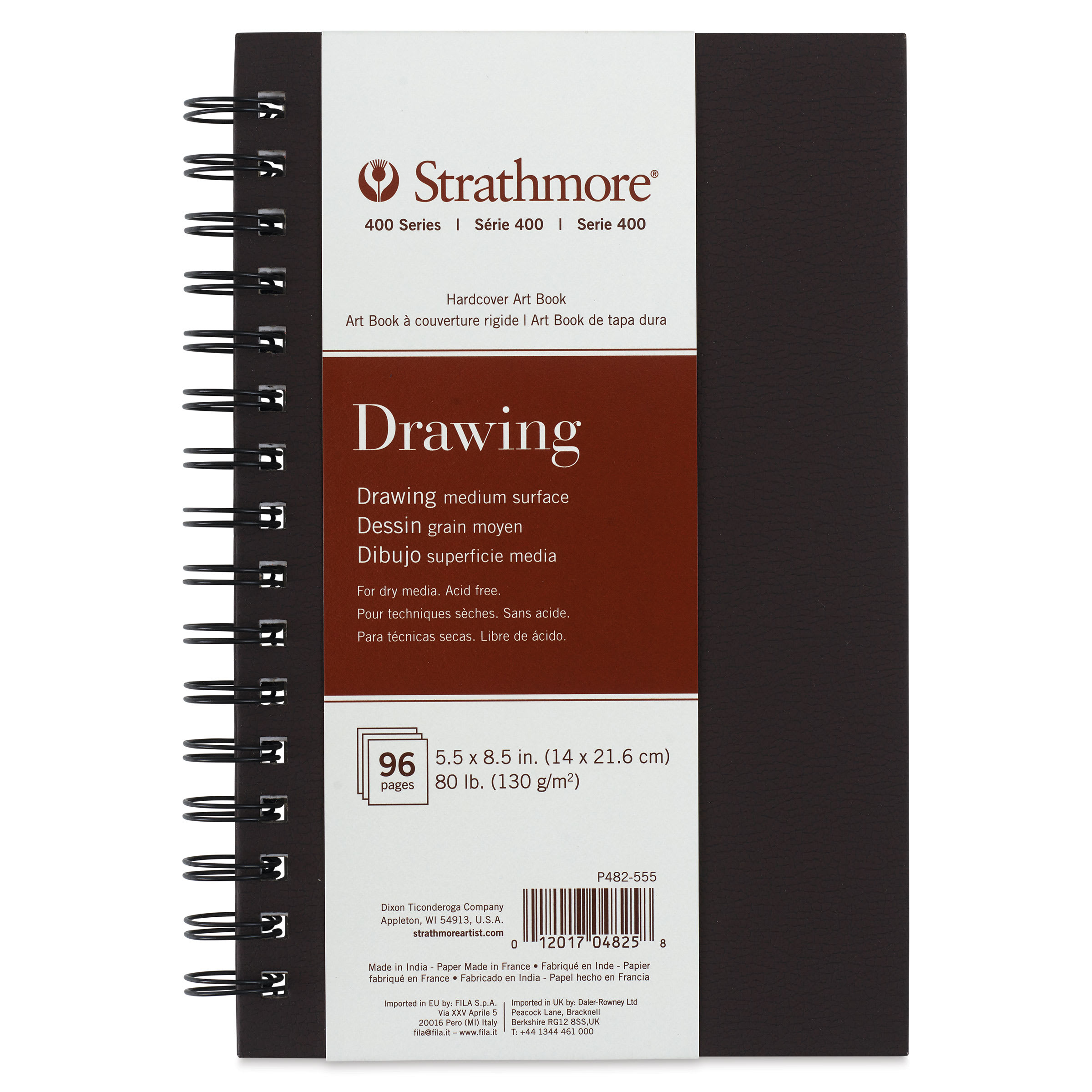 Strathmore 400 Series Drawing Hardcover Wirebound Art Book - 5-1/2" x 8-1/2"