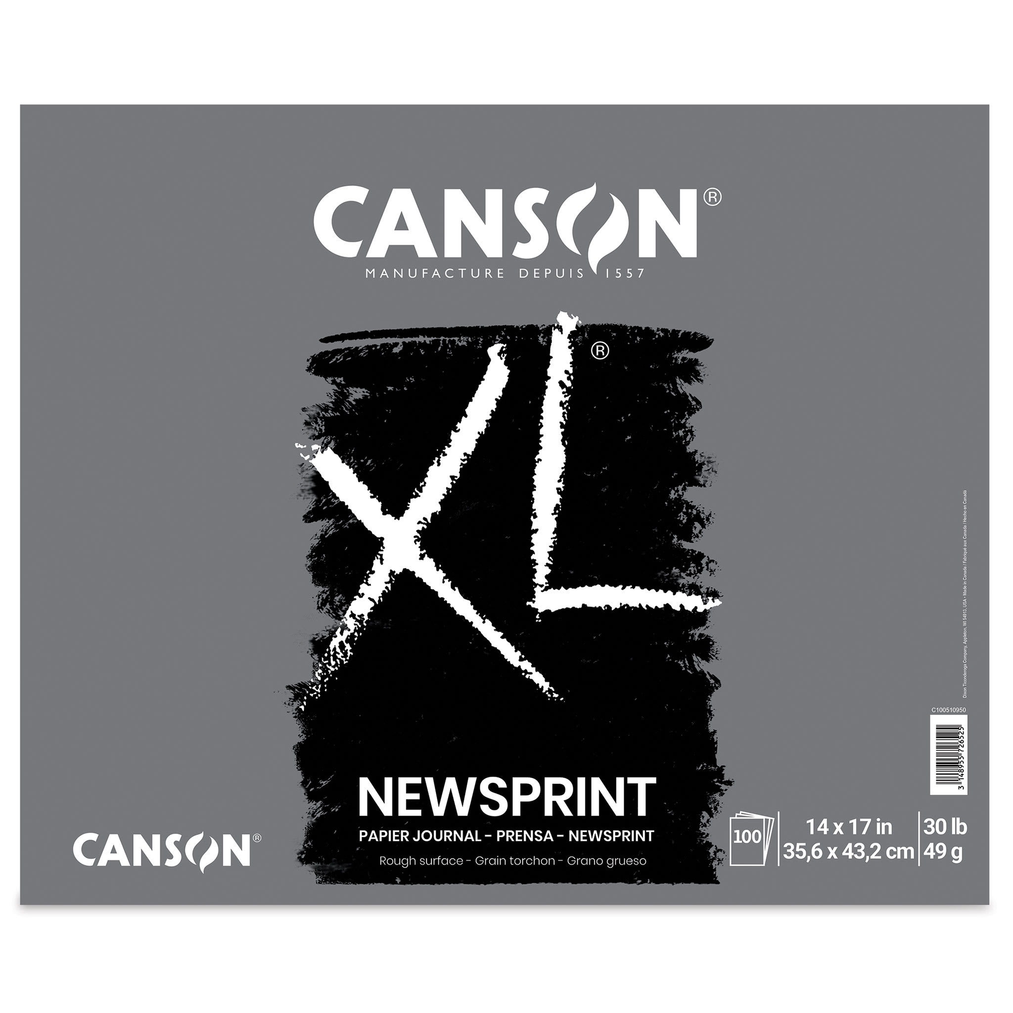 Canson XL Newsprint Pad - 14" x 17", 100 Sheets