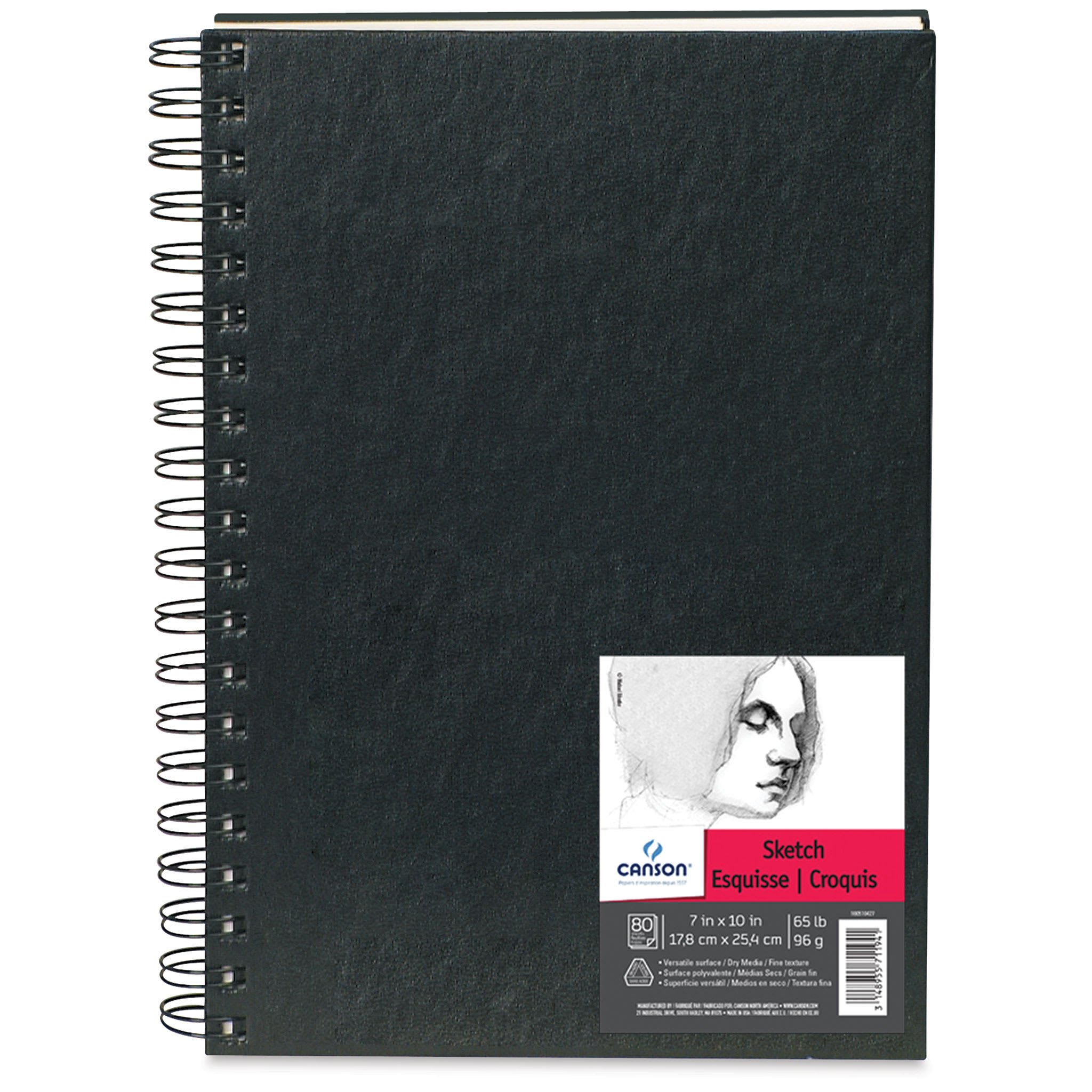 Canson Universal Hardcover Sketchbook - 7" x 10", 80 Sheets