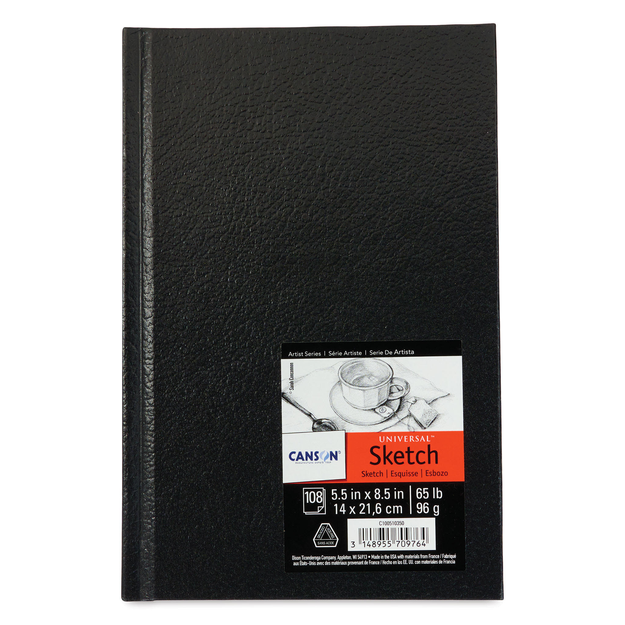 Canson Universal Hardbound Sketchbook - 5-1/2" x 8-1/2", 108 Sheets