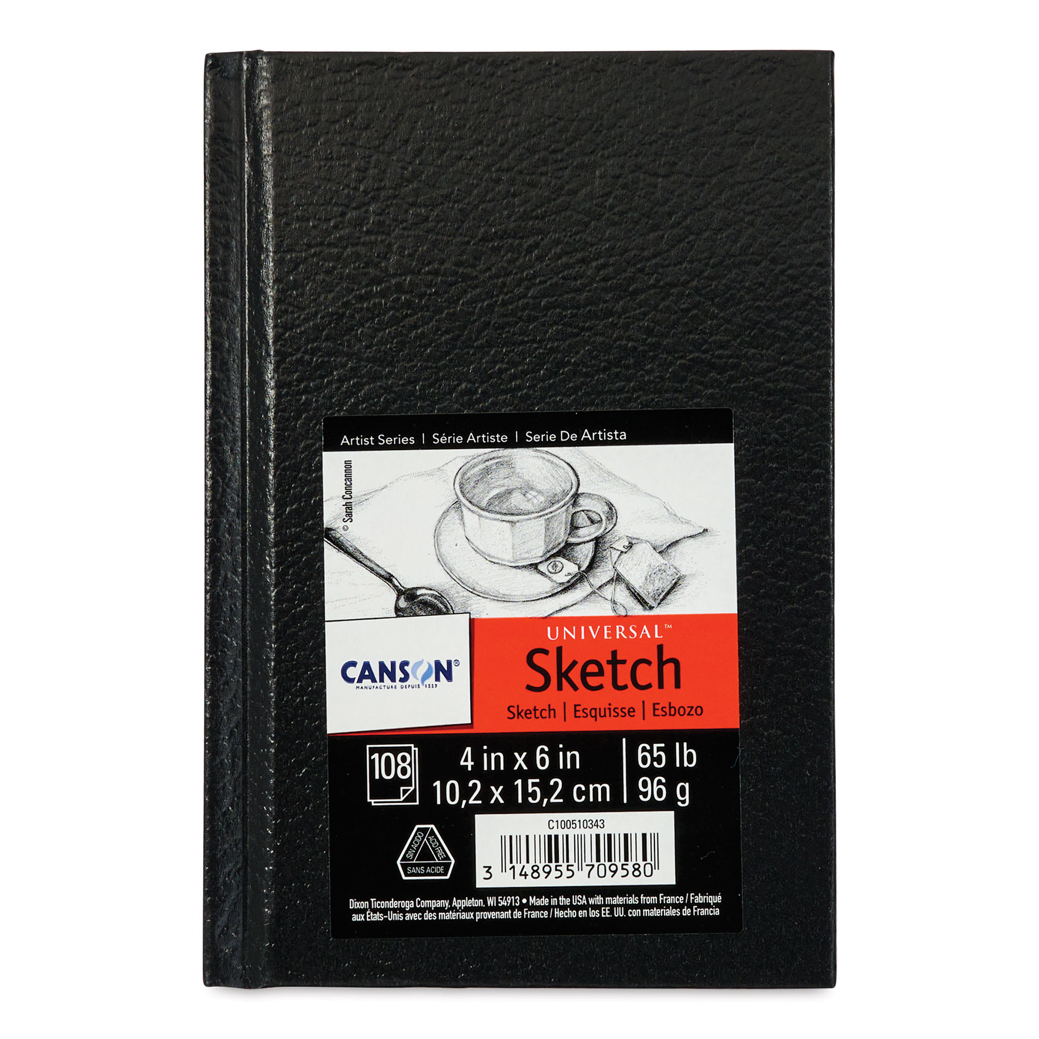 Canson Universal Hardbound Sketchbook - 4" x 6", 108 Sheets