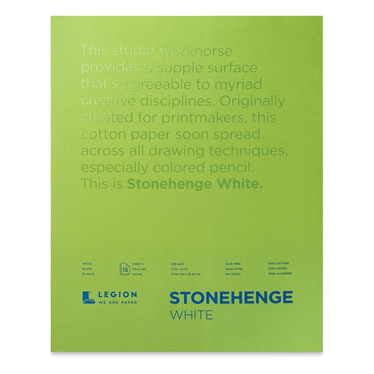 Rising Stonehenge 11" x 14" Drawing Sketch Pad, 15 Sheets/Pad (70643)