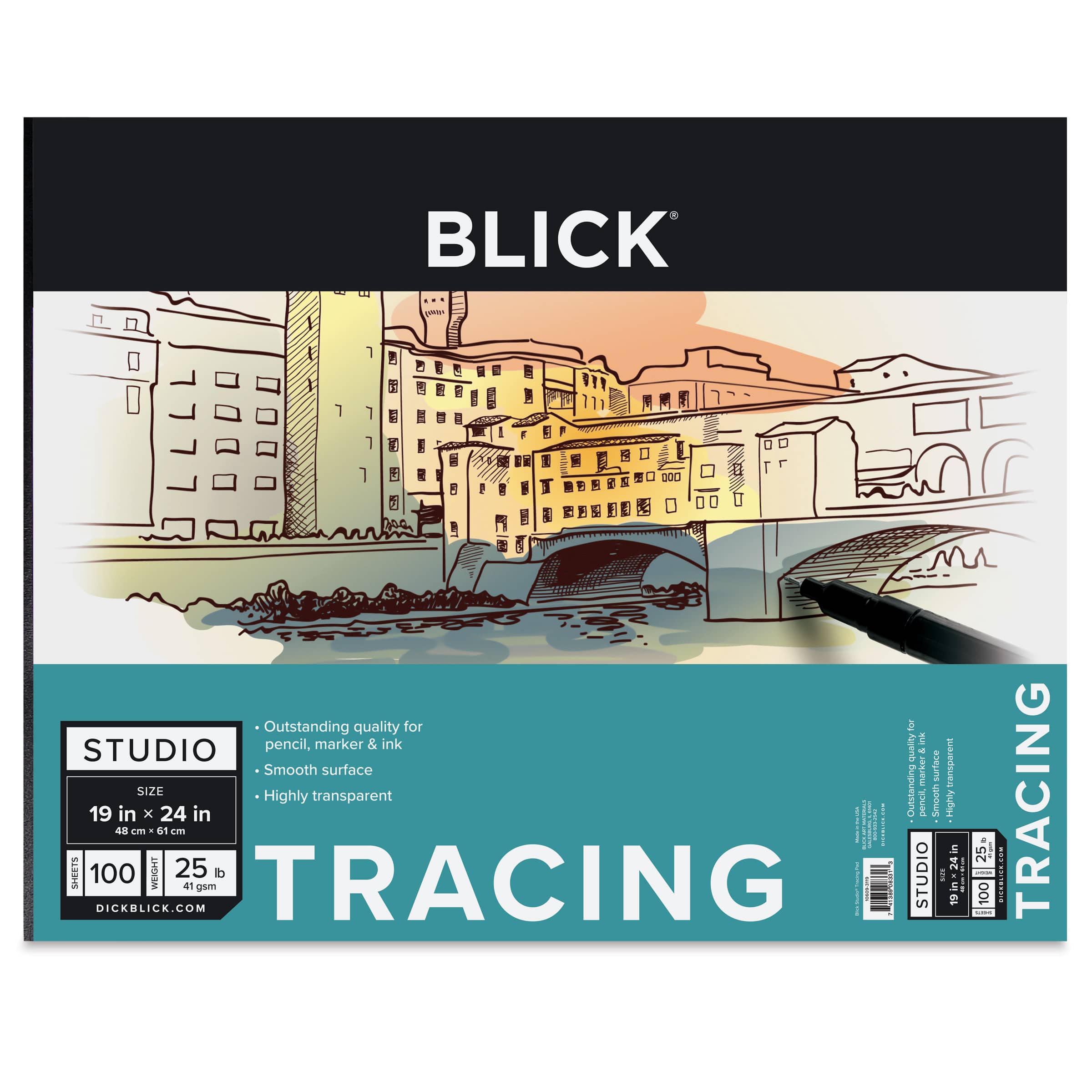 Blick Studio Tracing Paper Pad - 19" x 24", 100 Sheets