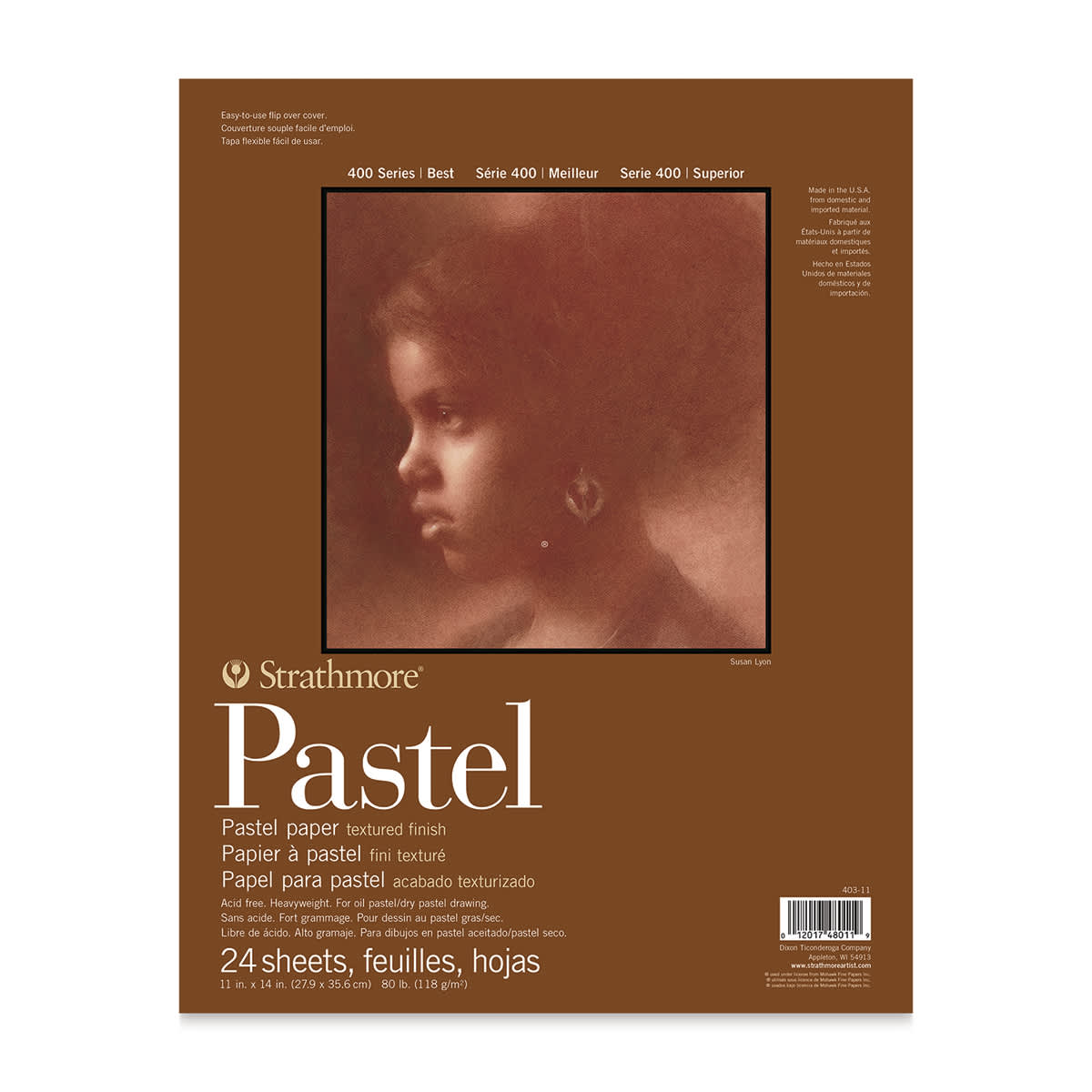 Strathmore 400 Series Pastel Paper Pad - 11" x 14", Assorted Colors, 24 Sheets