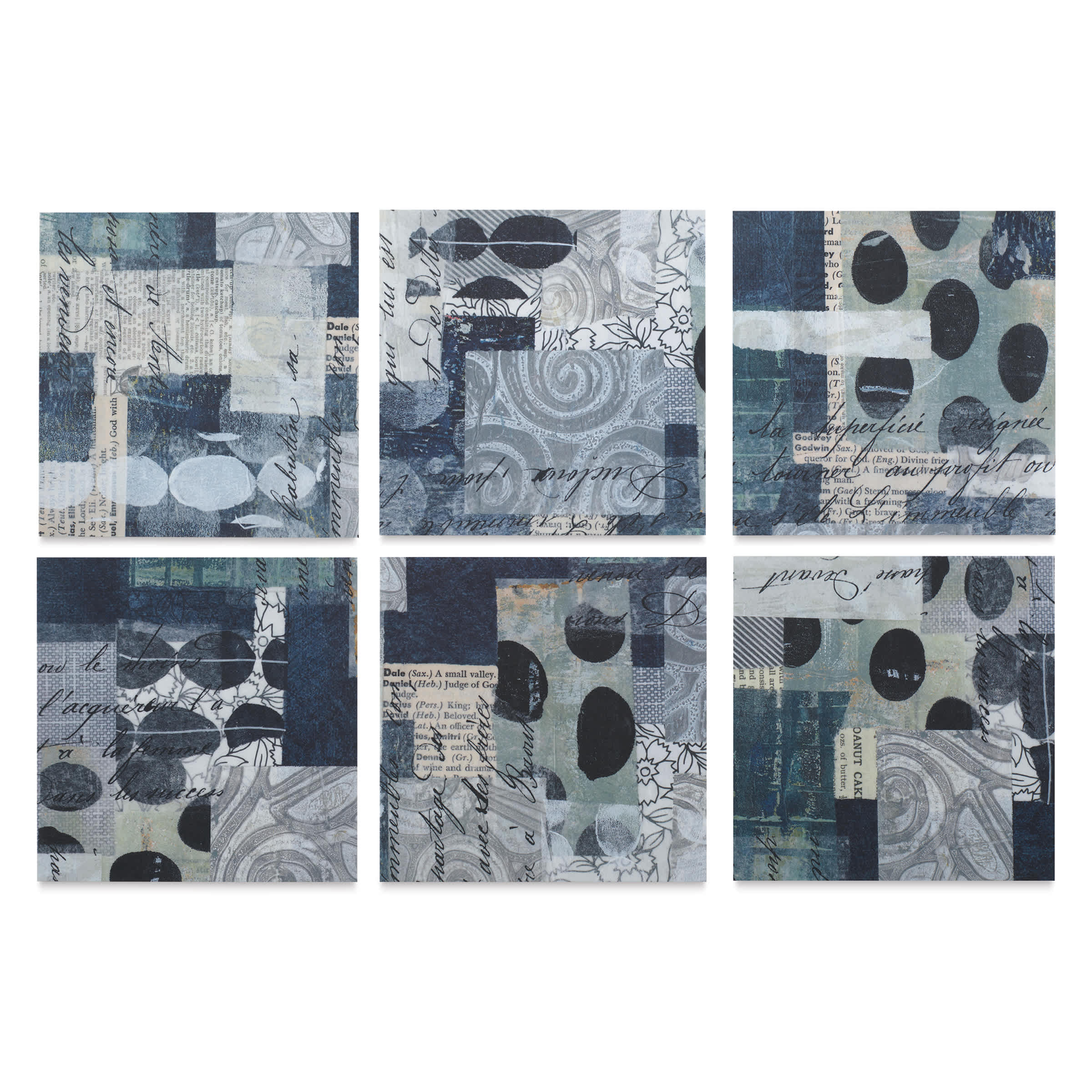 Yasutomo Karen Elaine Origami Paper Collage Pack - Black & White, Pkg of 24