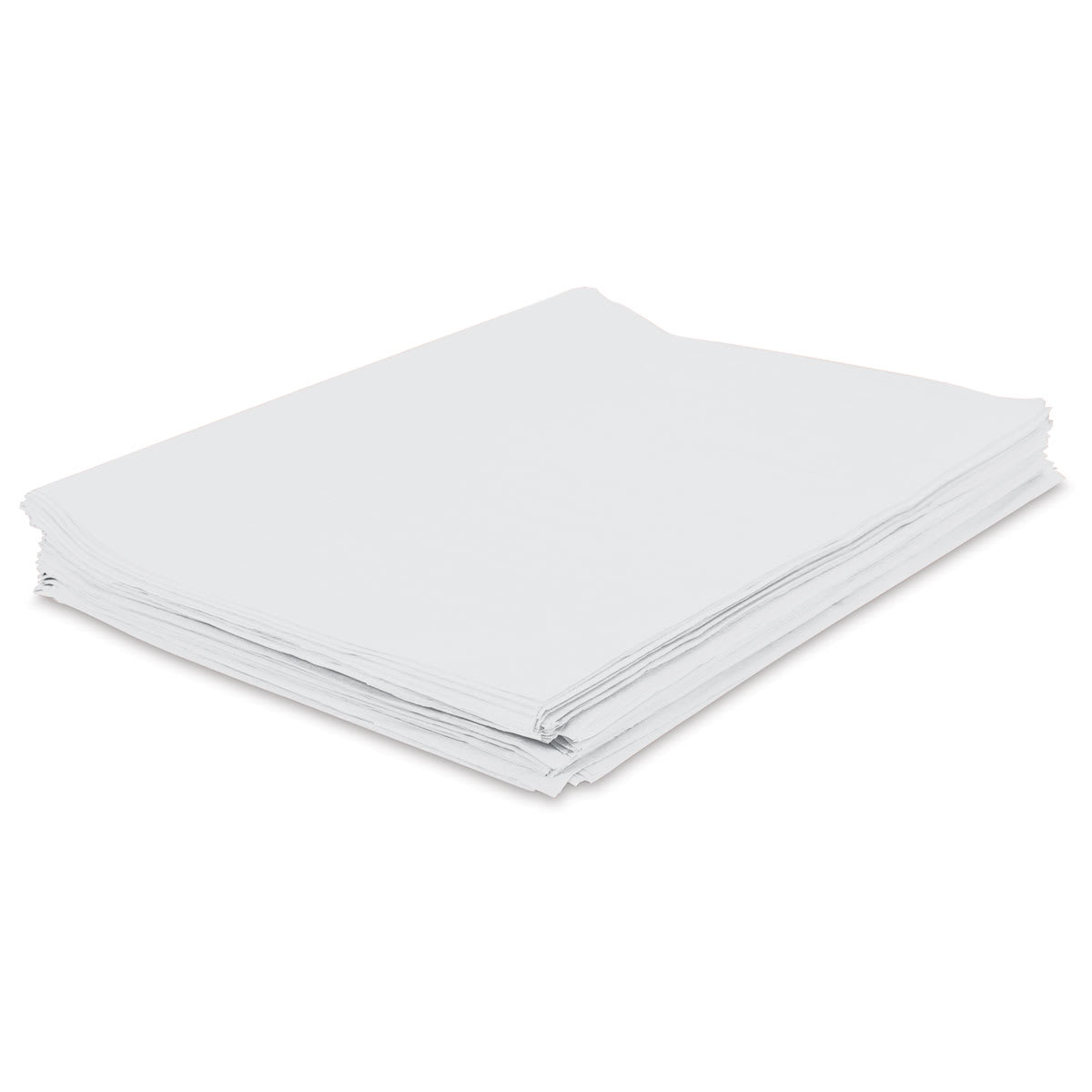 006186 Deluxe Bleeding Recyclable Art Tissue Paper, White - 24 Sheets