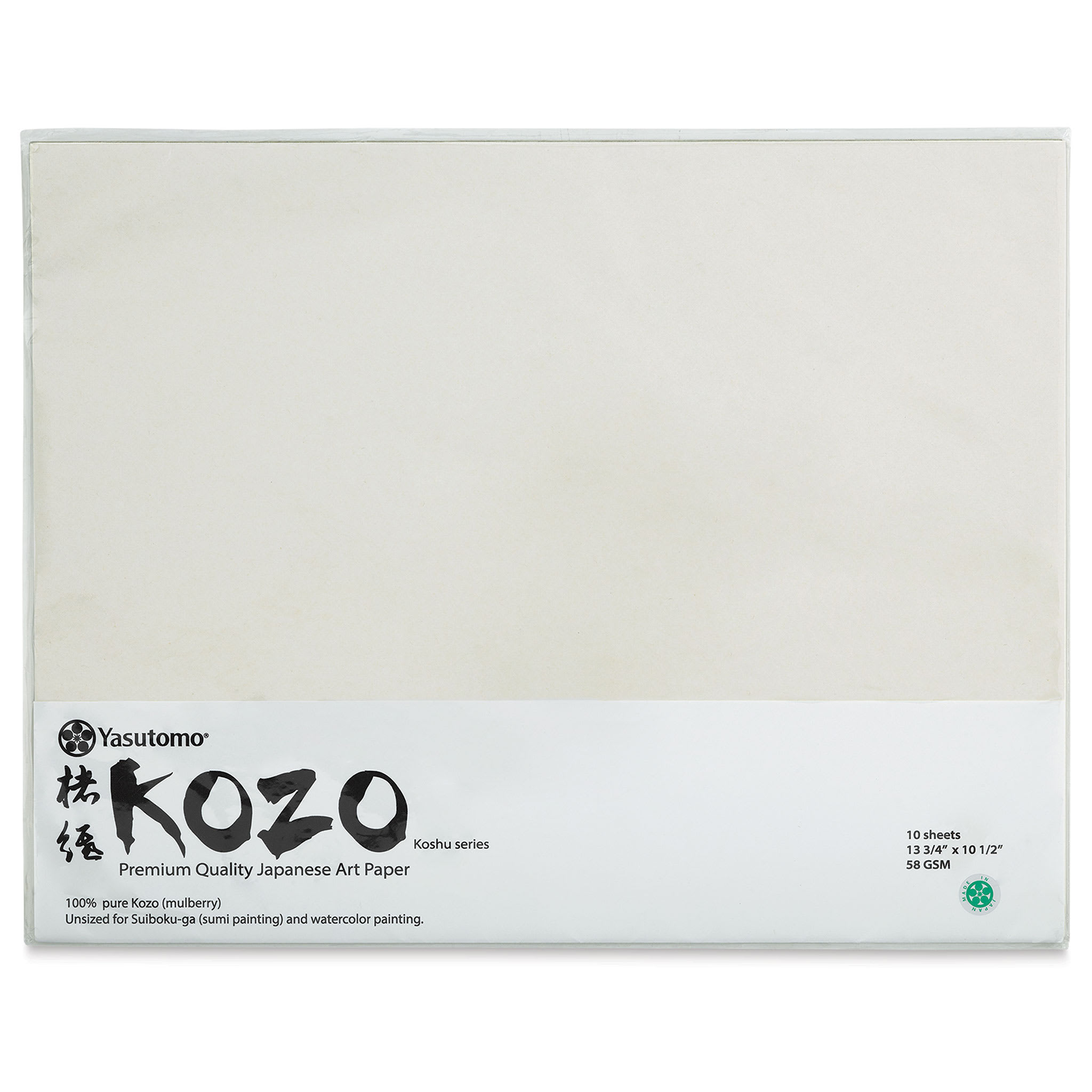 6K Kozo Pure Paper, 13.75 x 10.5 in. - 10 Sheets