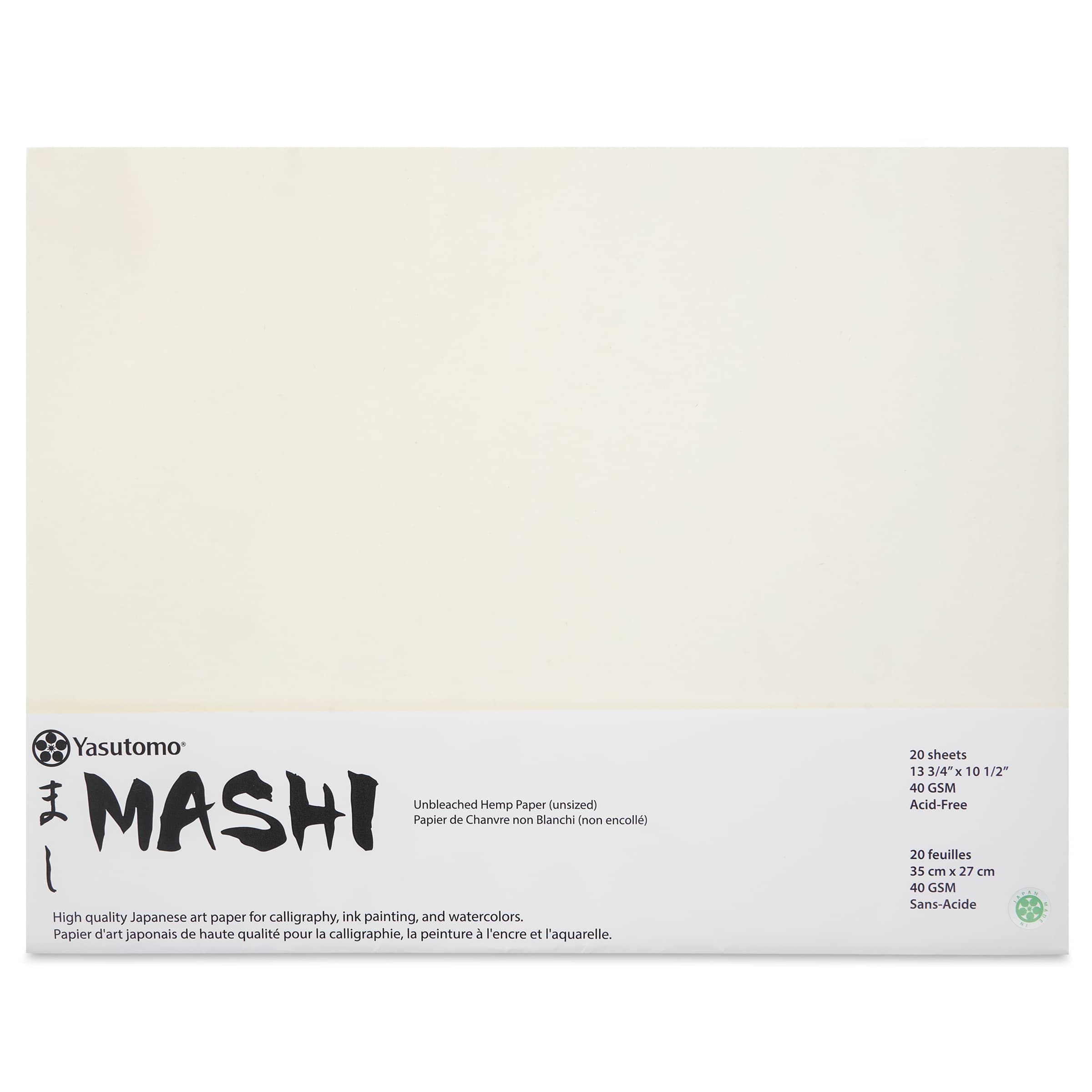 Yasutomo Mashi Paper - 10-1/2" x 13-3/4", 20 Sheets