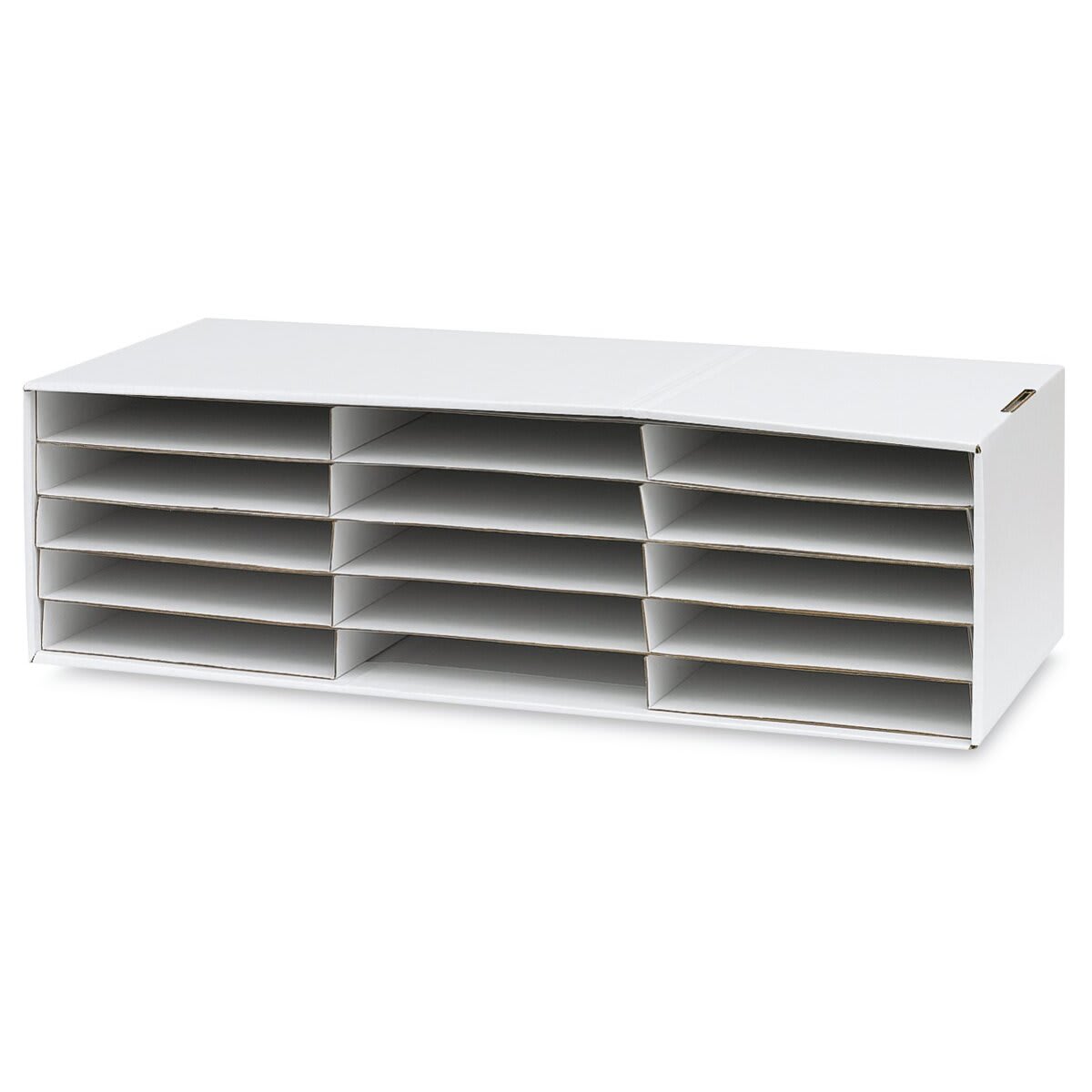 Pacon Classroom Keepers Stackable Cardboard File Organizer, 12.88 x 29.25 x 9.38, White (001310), Paper | Quill