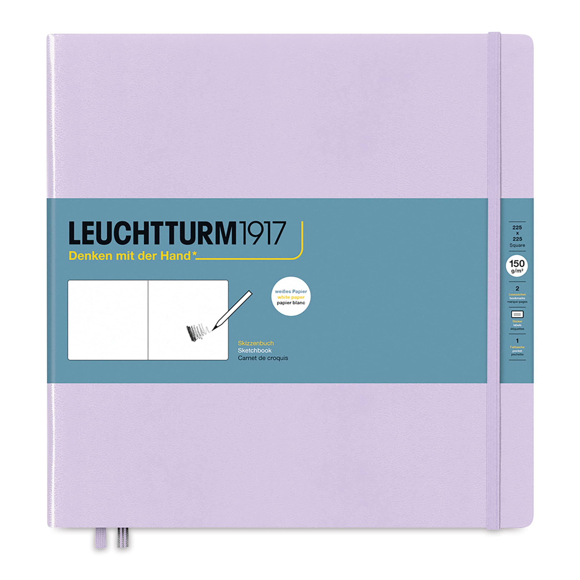 Leuchtturm1917 Sketchbook - Lilac, 8-7/8" x 8-7/8"