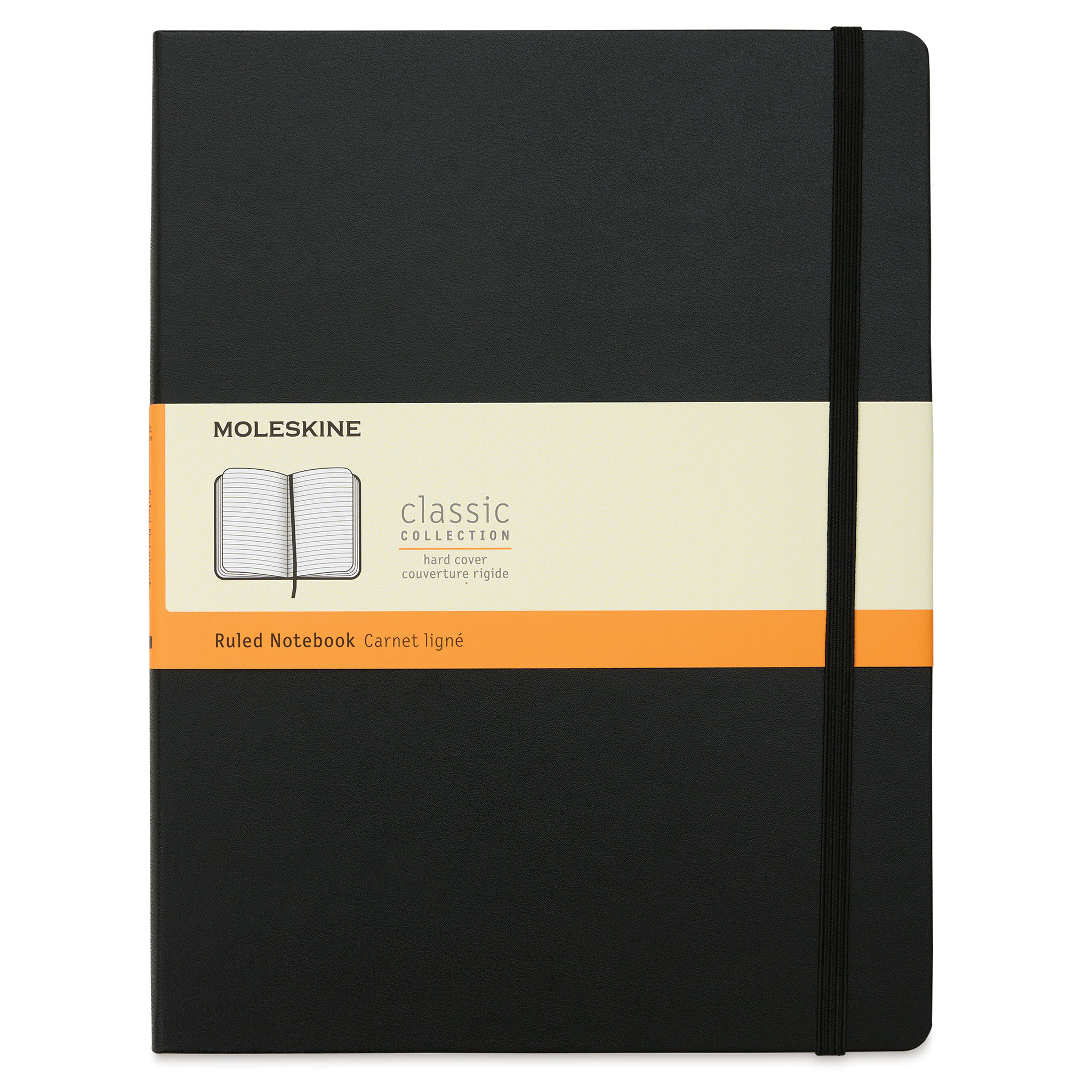 Moleskine Classic 1-Subject Professional Notebook, 7.5 x 10, Narrow Ruled, 96 Sheets, Black (323067), Paper | Quill