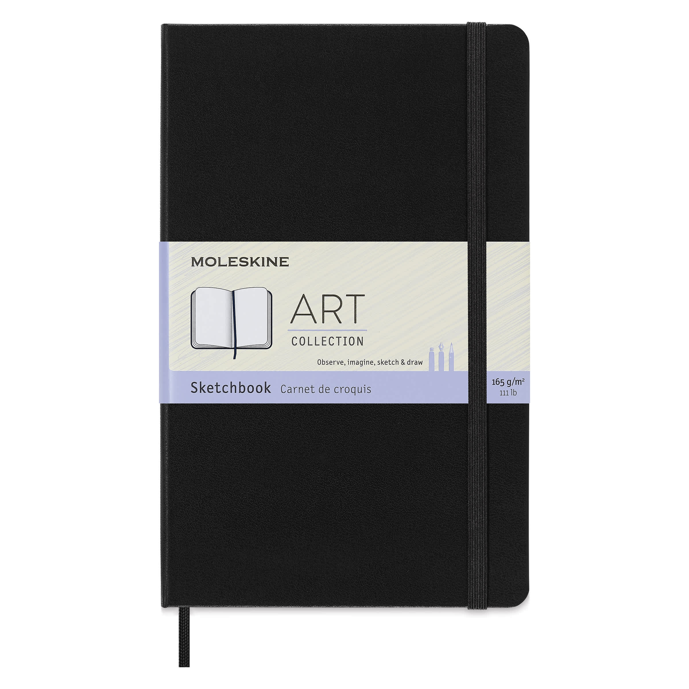 Moleskine Sketchbook - Black, , Large, 8-1/4