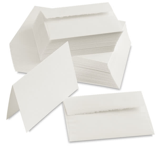Canson Blank Watercolor Greeting Cards - White, Pkg of 30