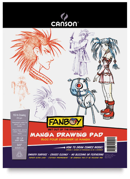 Canson Fanboy Manga Drawing Pad - 9" x 12", 20 Sheets