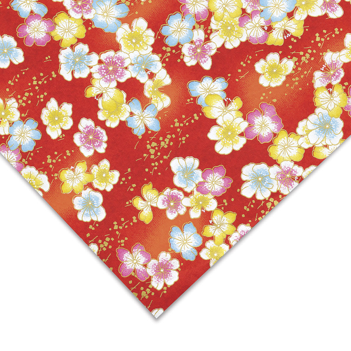 Aitoh Japanese Decorative Paper - Bouquet of Flowers, Multicolor, 26" x 19-1/4"
