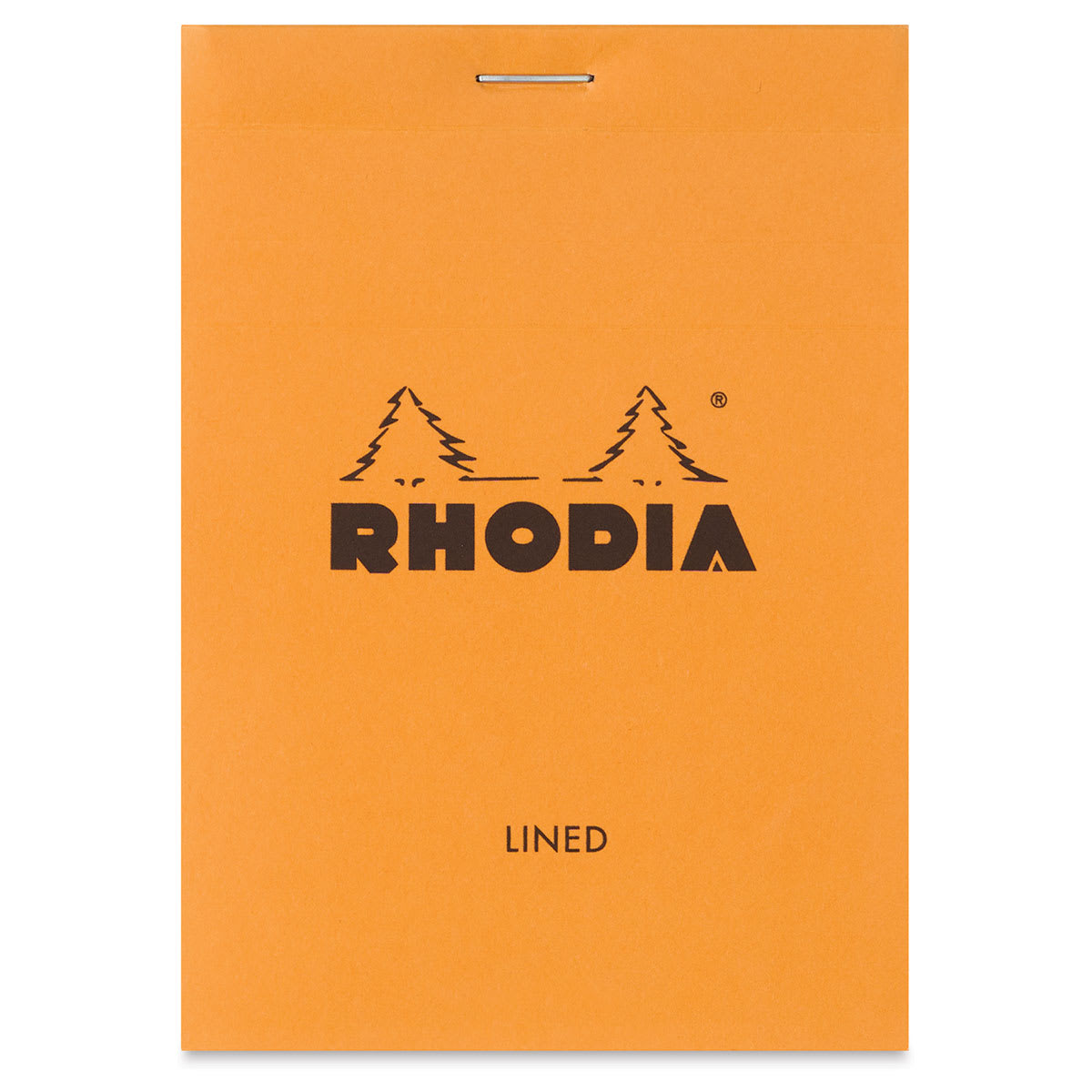 Rhodia Top-Stapled Notepad - Orange, Ruled, 3-3/8" x 4-3/4"
