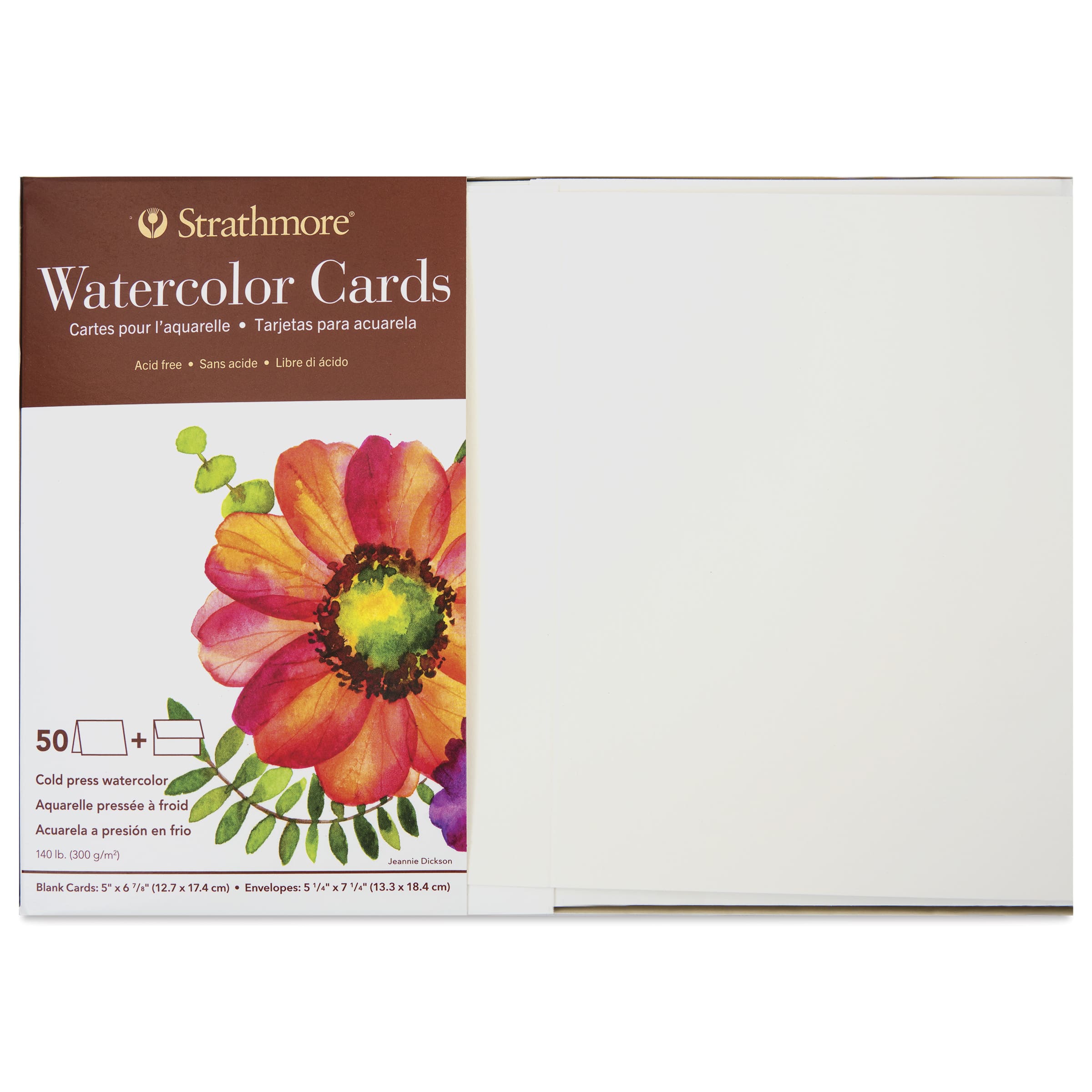 Pro-Art 105210 Strathmore Cards And Envelopes 5''X7'' 50pkg-Watercolor