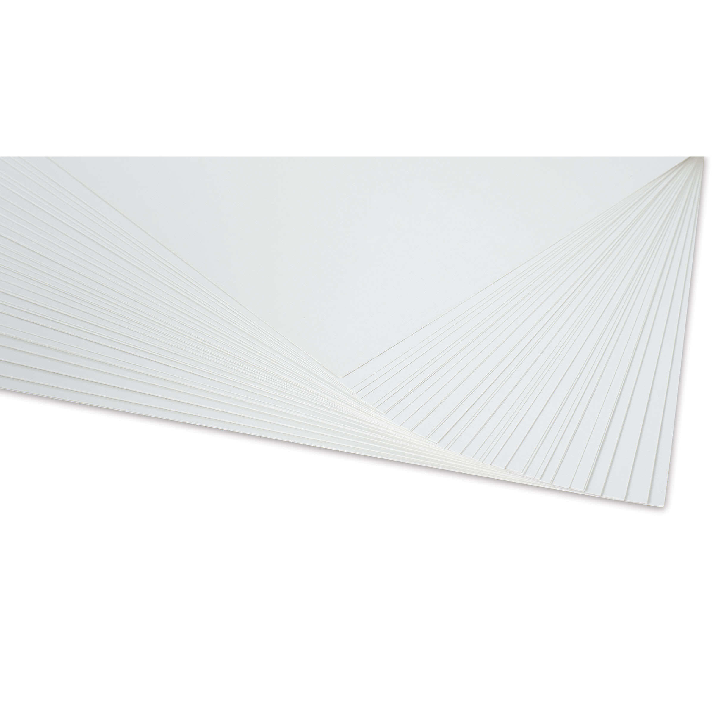 Pacon Railroad Board - 22" x 28" x 4 Ply, White, 50 Sheets