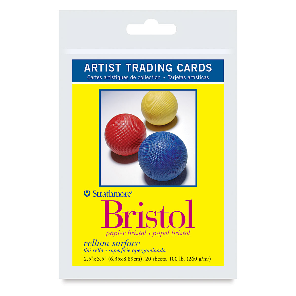Strathmore Artist Trading Card Pack - 300 Series Bristol, Vellum, 2-1/2" x 3-1/2", Pkg of 20