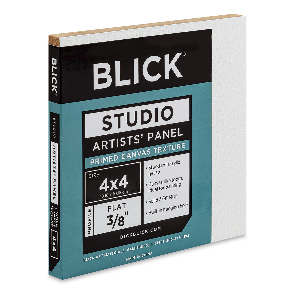Blick Studio Artists' Board - 4" x 4" x 3/8", Flat