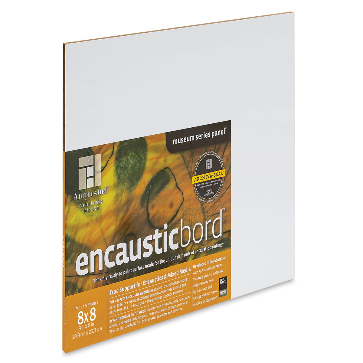 Ampersand Encausticbord - 8" x 8" x 1/4", Flat
