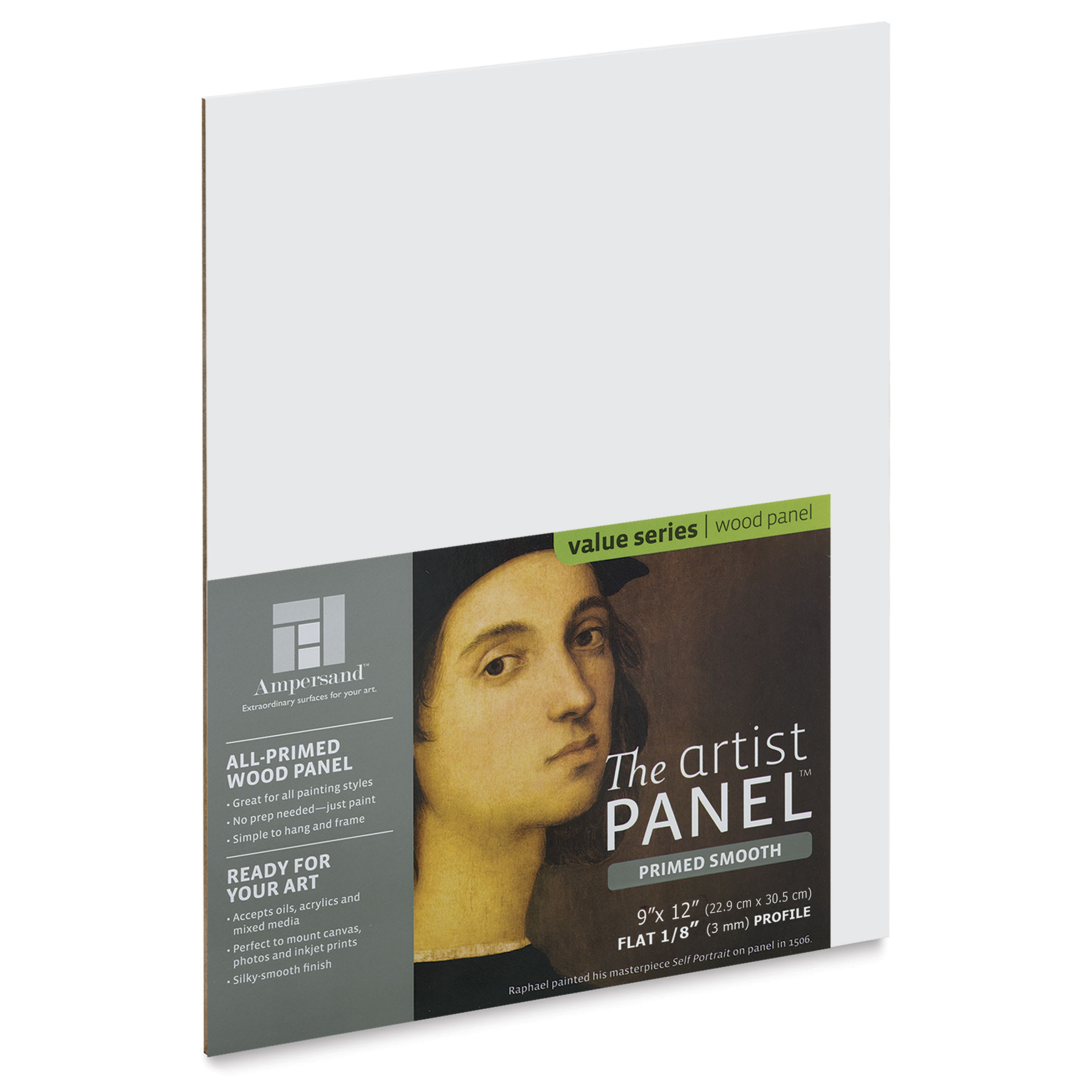 Ampersand Value Series Artist Panel - Smooth, 9" x 12", 1/8" Profile