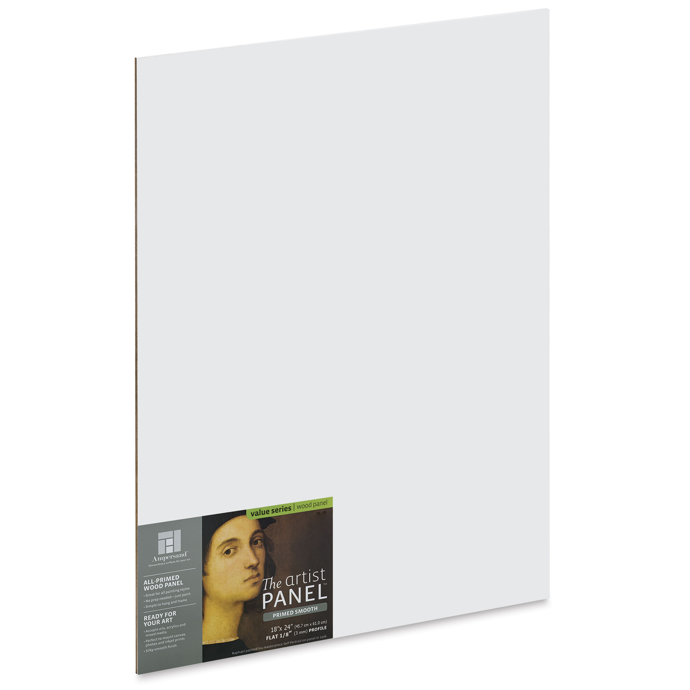 Ampersand Value Series Artist Panel - Smooth, 18" x 24", 1/8" Profile
