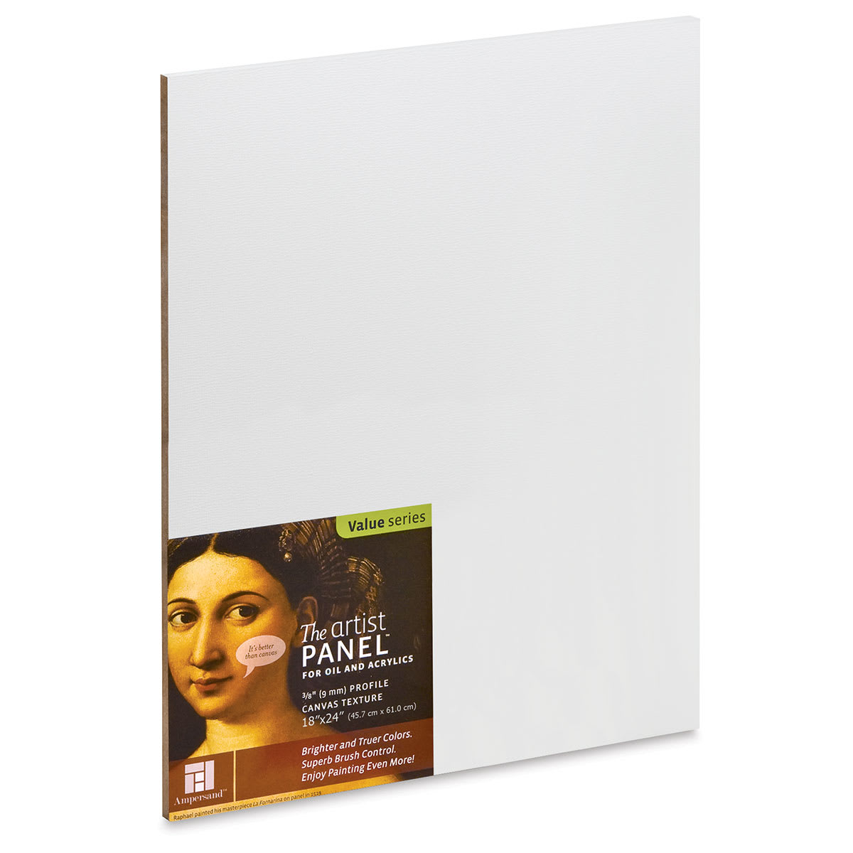 Ampersand The Artist Panel Canvas Texture Flat Profile 18 In. X 24 In. 3/8 In. (AP9M1824)