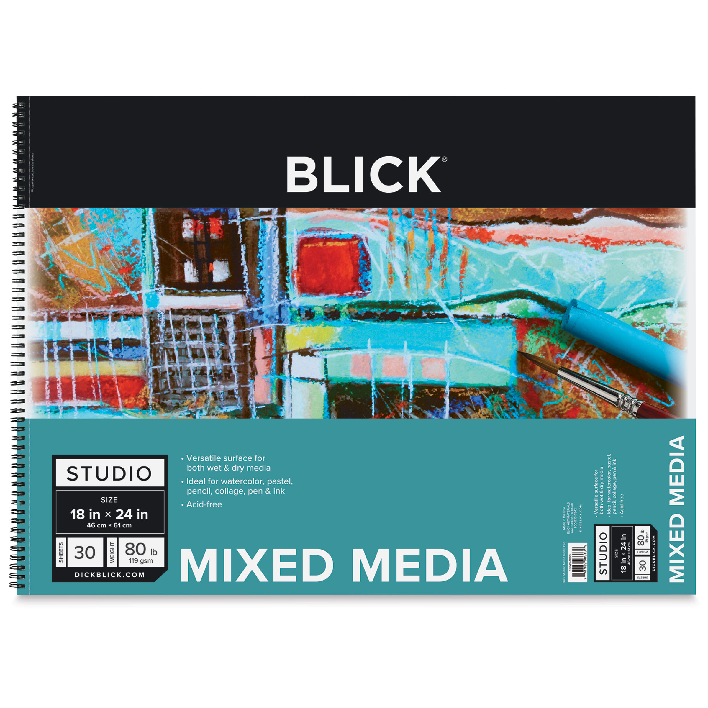 Blick Studio Mixed Media Pad - 18" x 24", 30 Sheets
