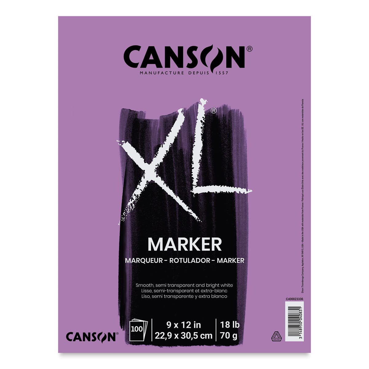 Canson® XL® Marker Pad, Bright White | 9" x 12"