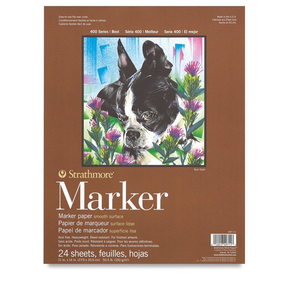Strathmore® 400 Series Marker Paper Pad in White | 11" x 14"