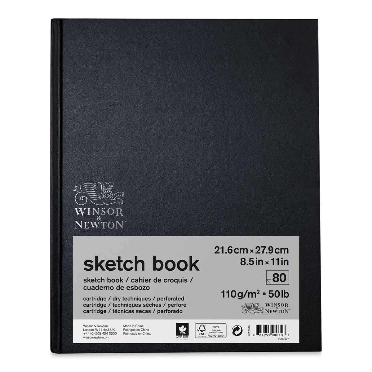Winsor & Newton Hardbound Sketchbook - 11" x 8-1/2"