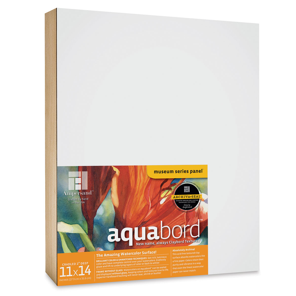 Ampersand Aquabord - 11" x 14" x 2", Deep Cradled