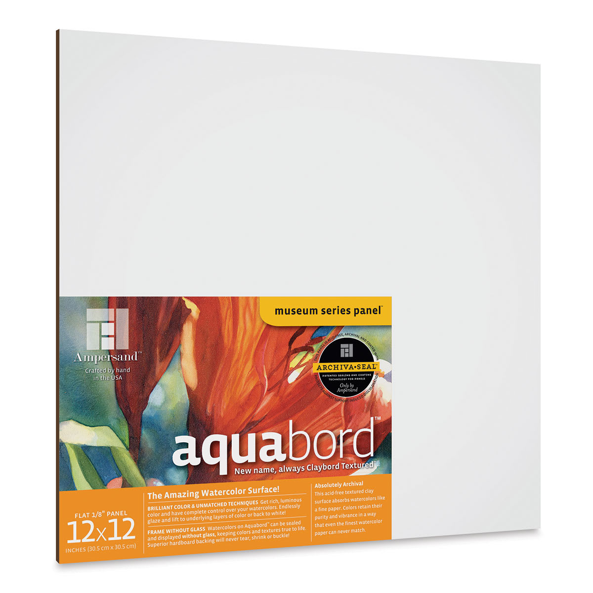 Ampersand Aquabord - 12" x 12" x 1/8", Flat